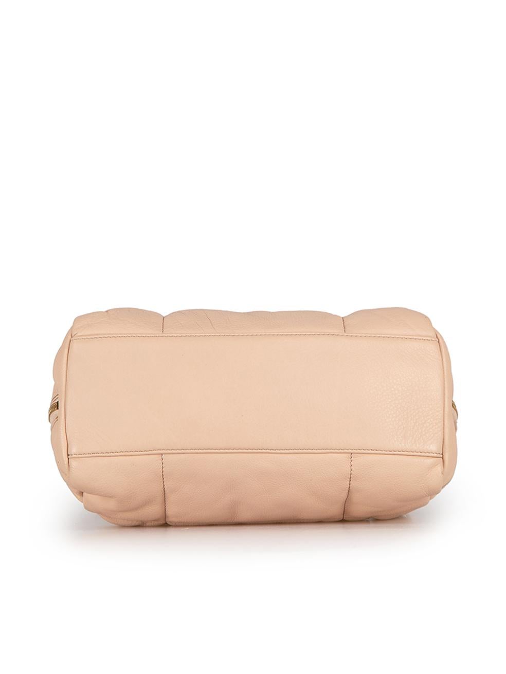 Dries Van Noten Women's Pink Quilted Leather Top-Handle Bag 1