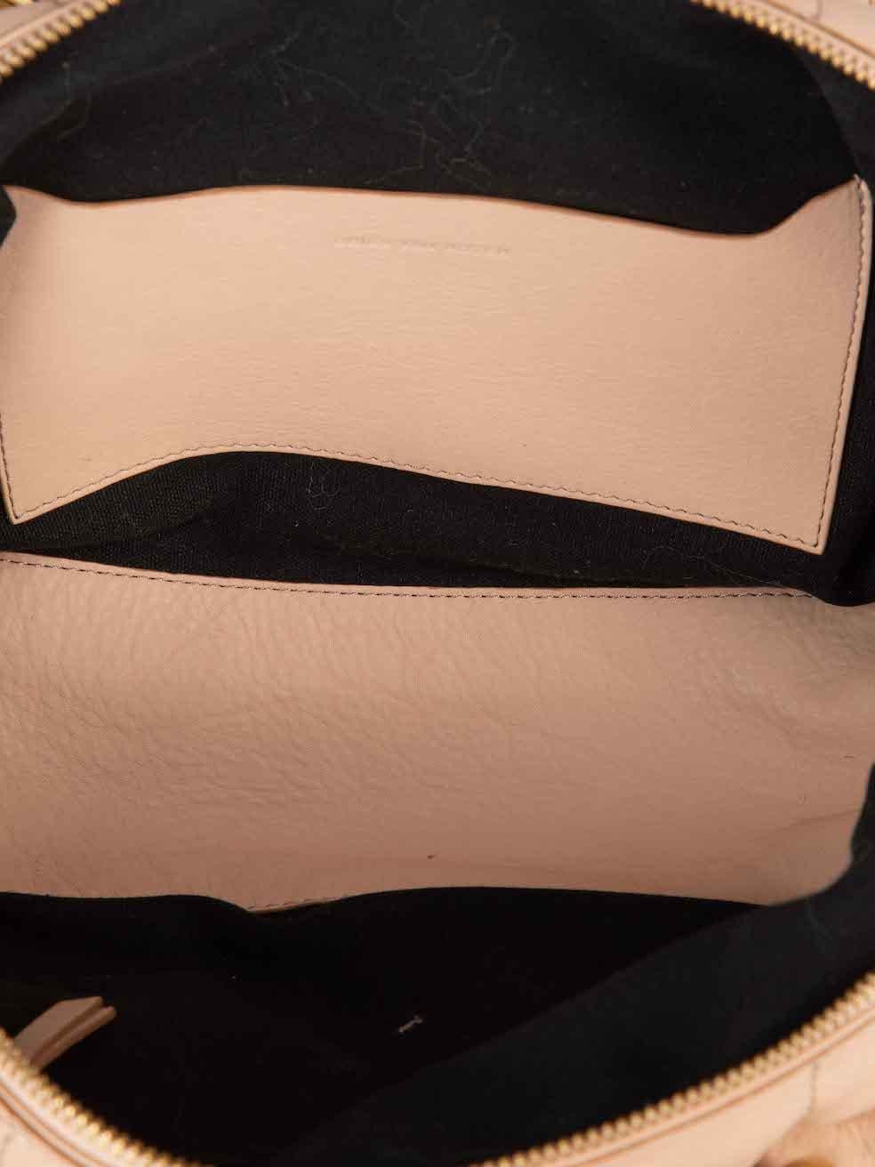 Dries Van Noten Women's Pink Quilted Leather Top-Handle Bag 2