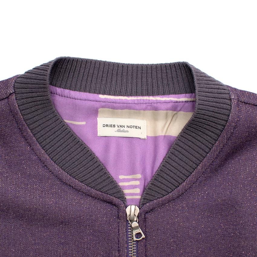 knit purple jacket