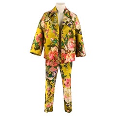 DRIES VAN NOTEN x CHRISTIAN LACROIX SS 20 Size 4 Multi-Color Floral Suit