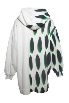 Dries van Noten x Len Lye, white hoodie with print