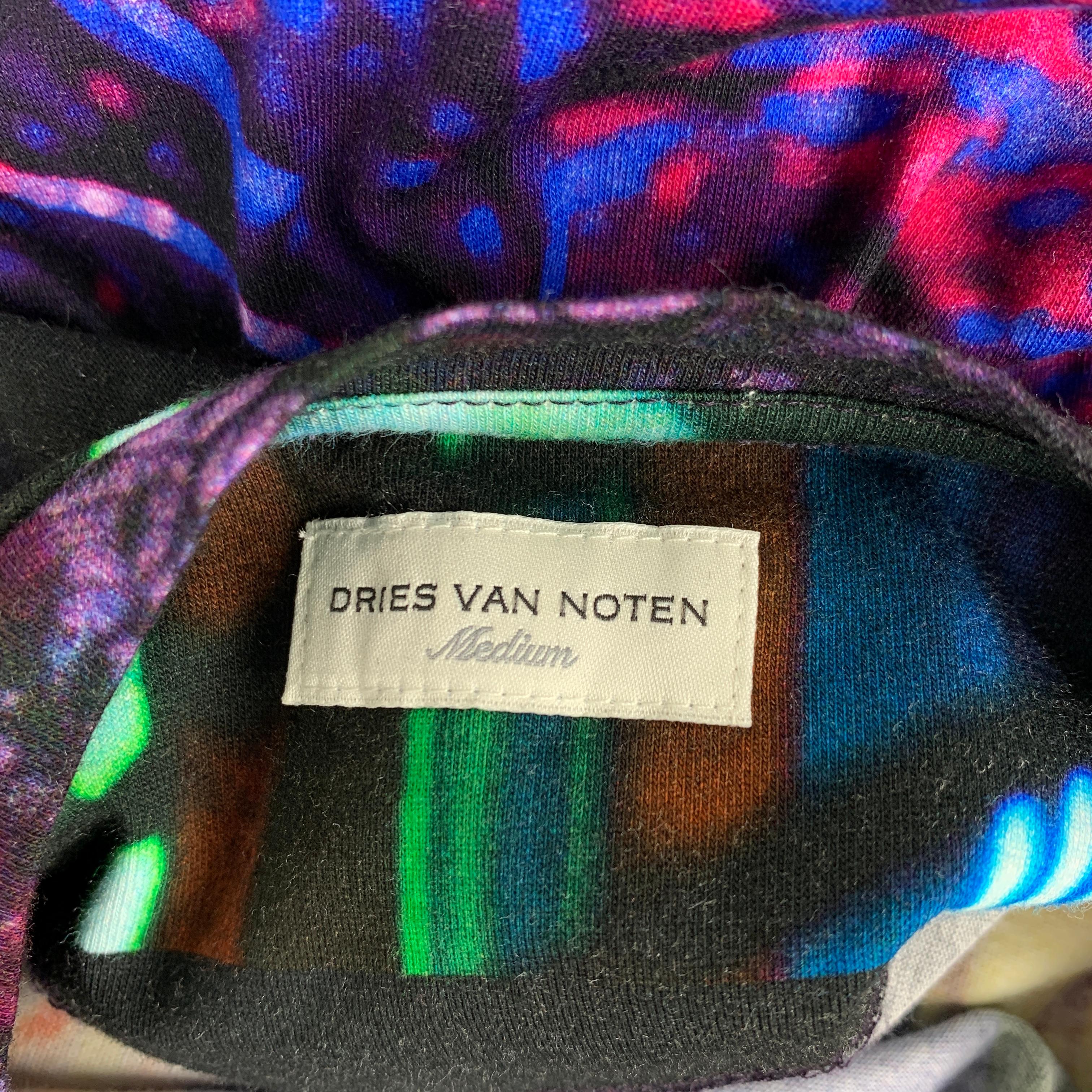 De los hombres DRIES VAN NOTEN x MIKA NINAGAWA S/S 20 Talla M Camiseta de algodón con gráfico multicolor