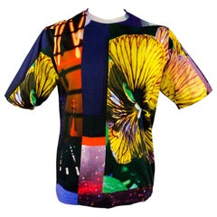 DRIES VAN NOTEN x MIKA NINAGAWA S/S 20 Size M Multi-Color Graphic Cotton T-shirt