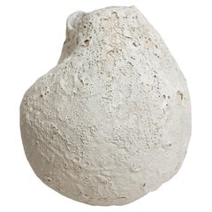 Drift  Crackle  White Sculptured Vase II