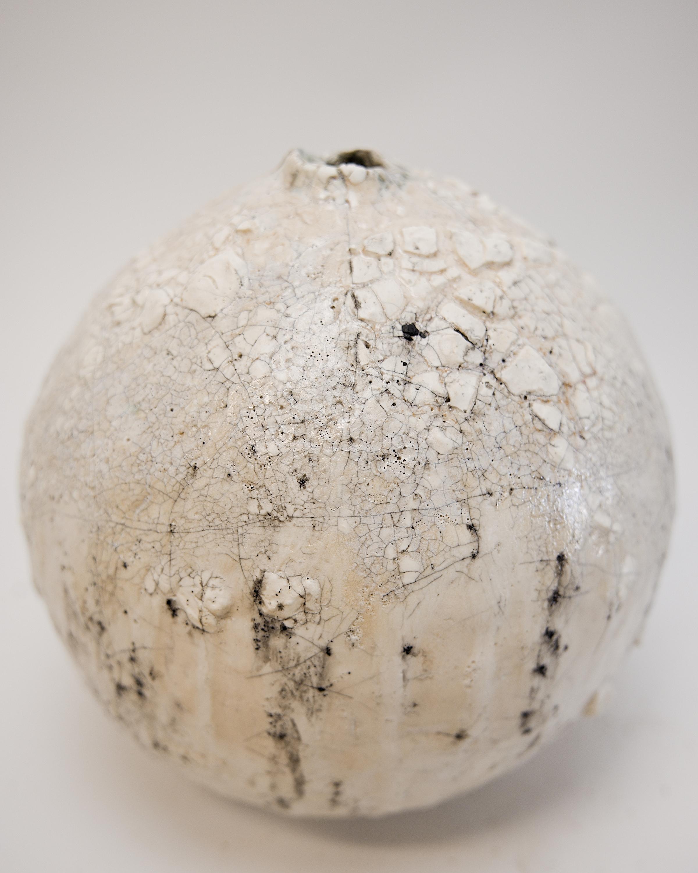 American Drift Cream Moon Vase Handmade III
