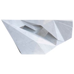 Console in marmo "Drift" di William Emmerson