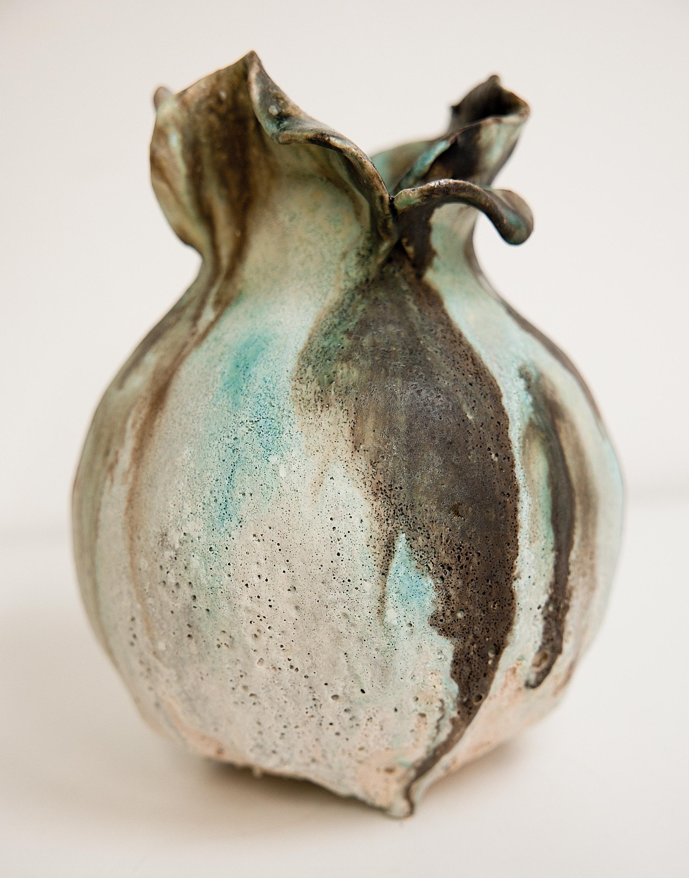American Drift sculpture Moon Vase Handmade Matte Glaze