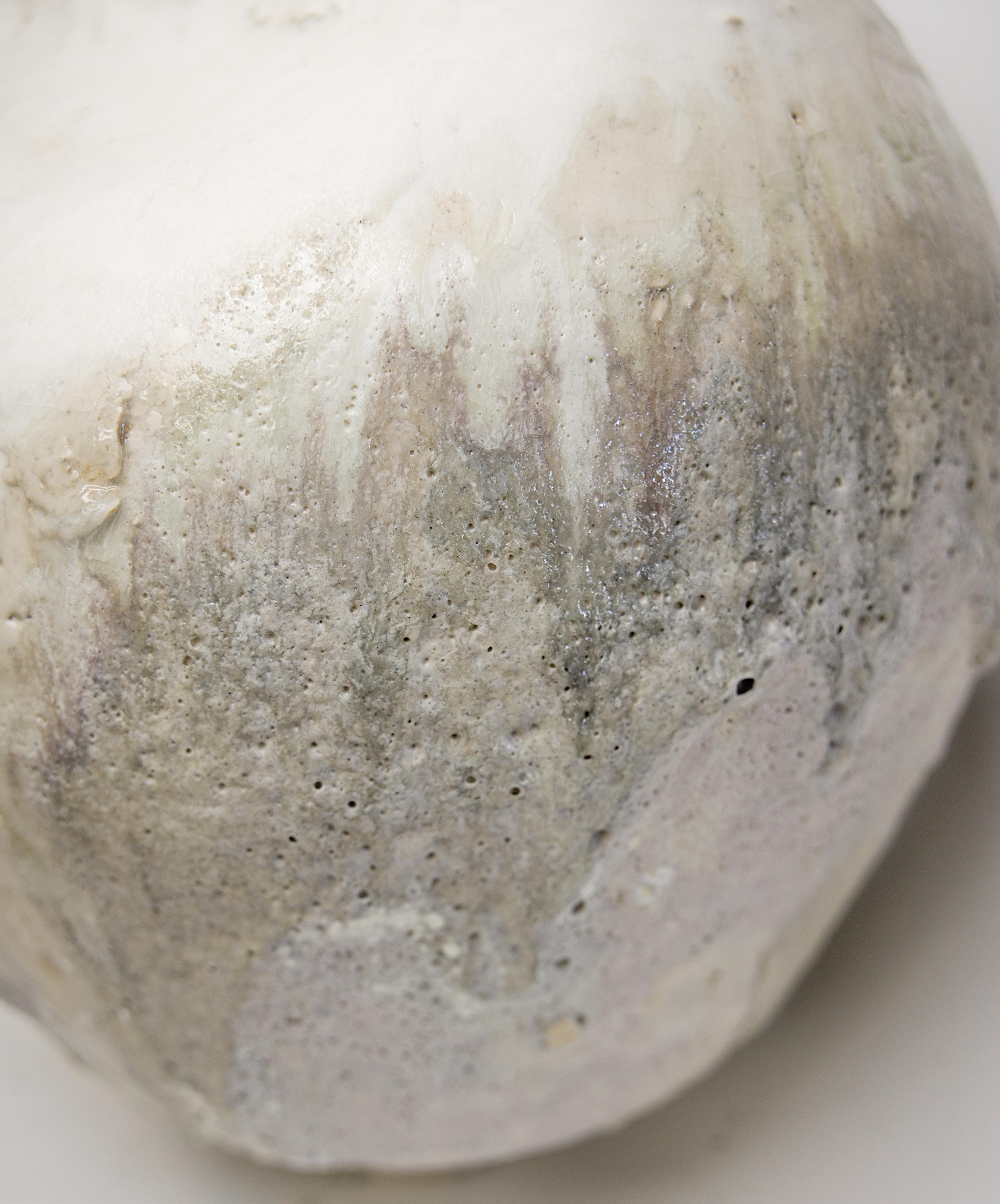 Contemporary Drift White Moon Vase Handmade 2025