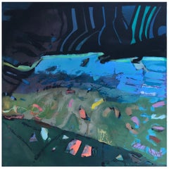 "Driftoll" Large Abstract Painting by Syd Solomon