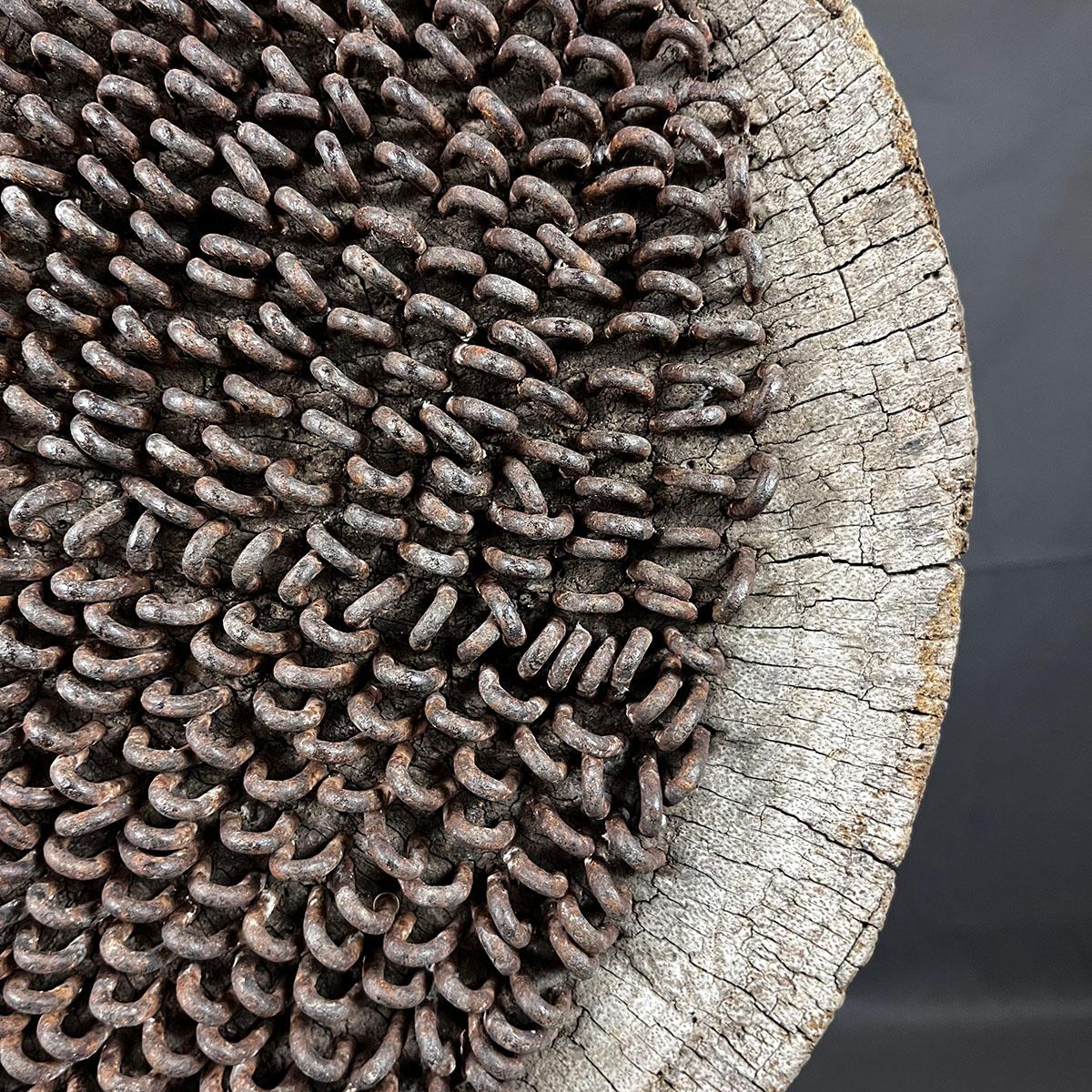 Mexican Driftwood And Iron Wabi Sabi Style Sculpture For Sale