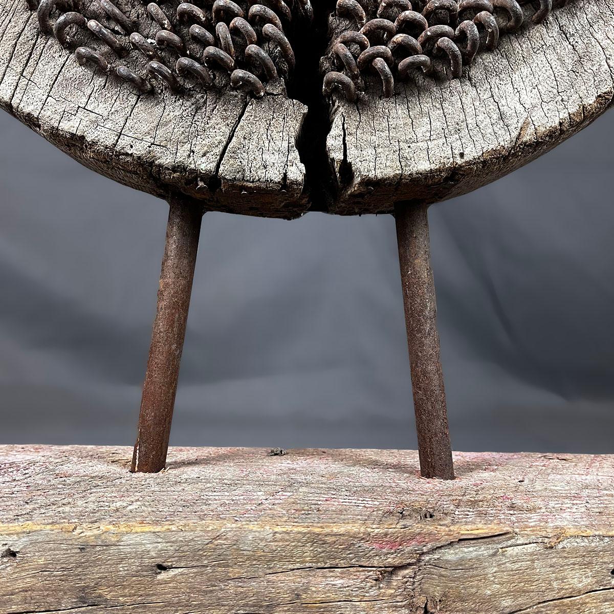 Driftwood And Iron Wabi Sabi Style Sculpture In Good Condition For Sale In Mexico City, MX
