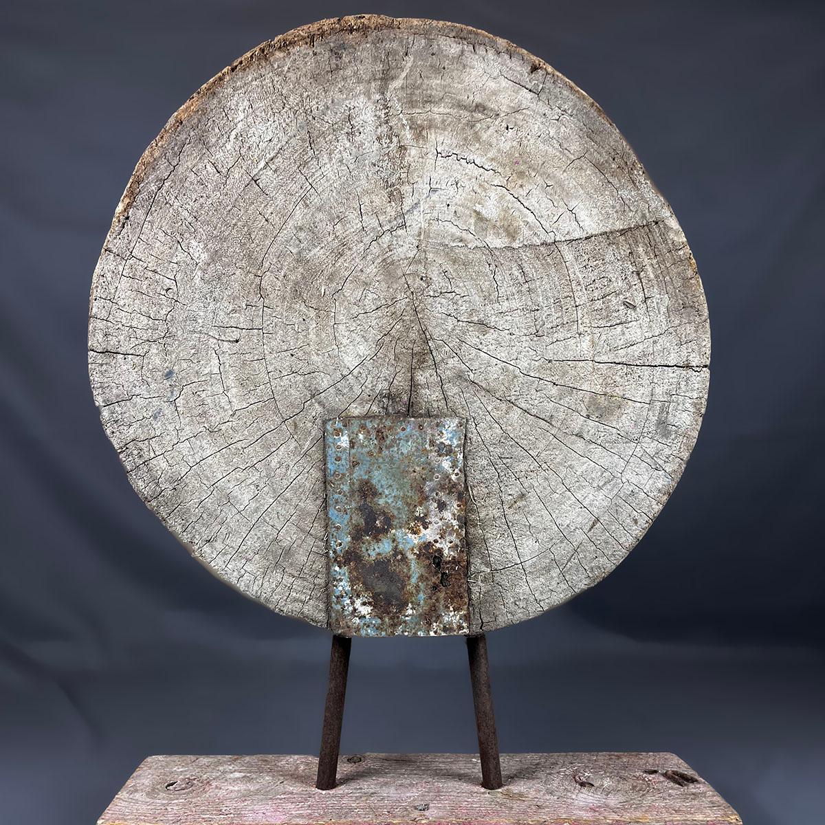 Driftwood And Iron Wabi Sabi Style Sculpture For Sale 2