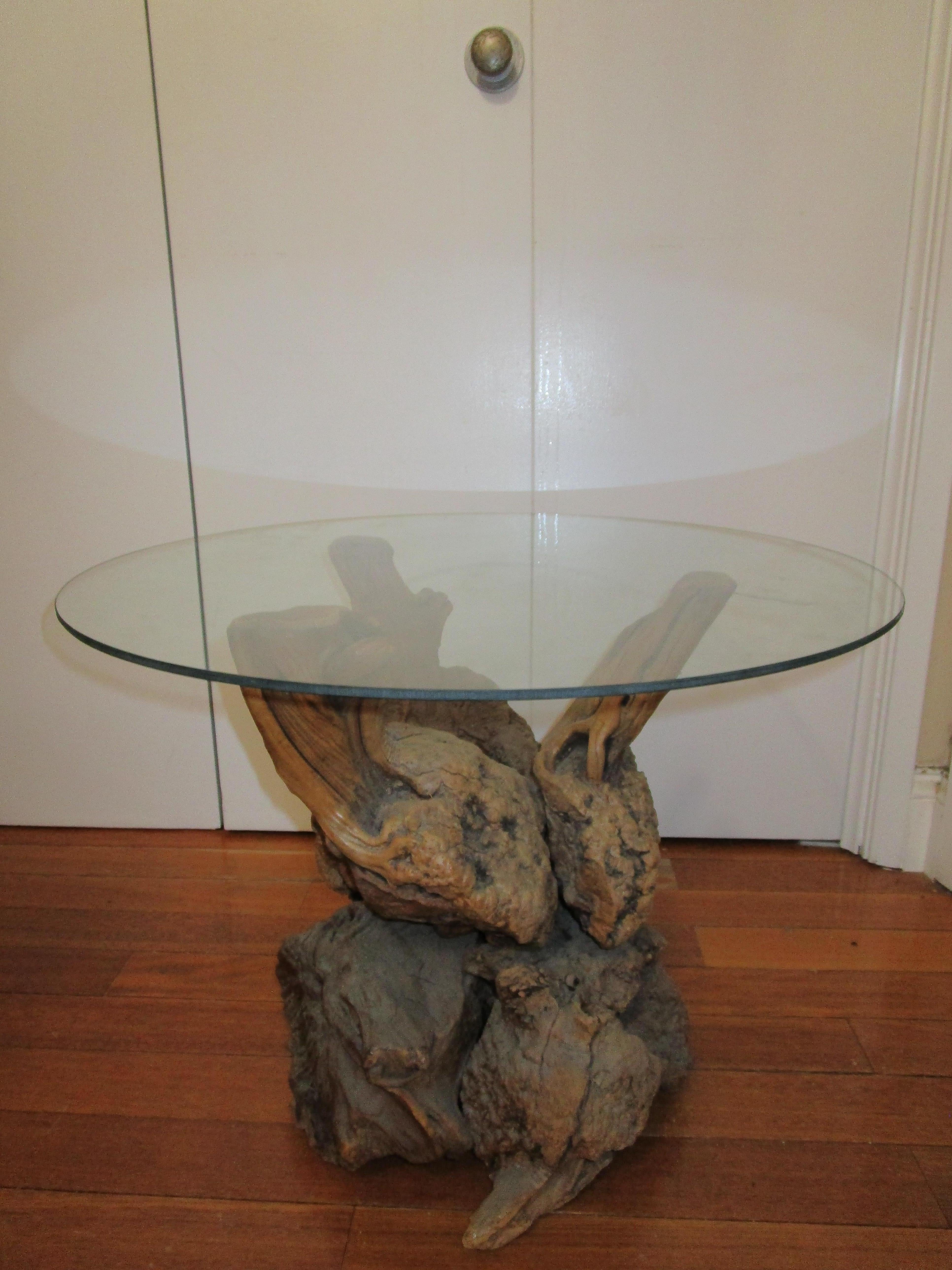 Driftwood Burl Vintage Base for Coffee or Occasional Table For Sale 1