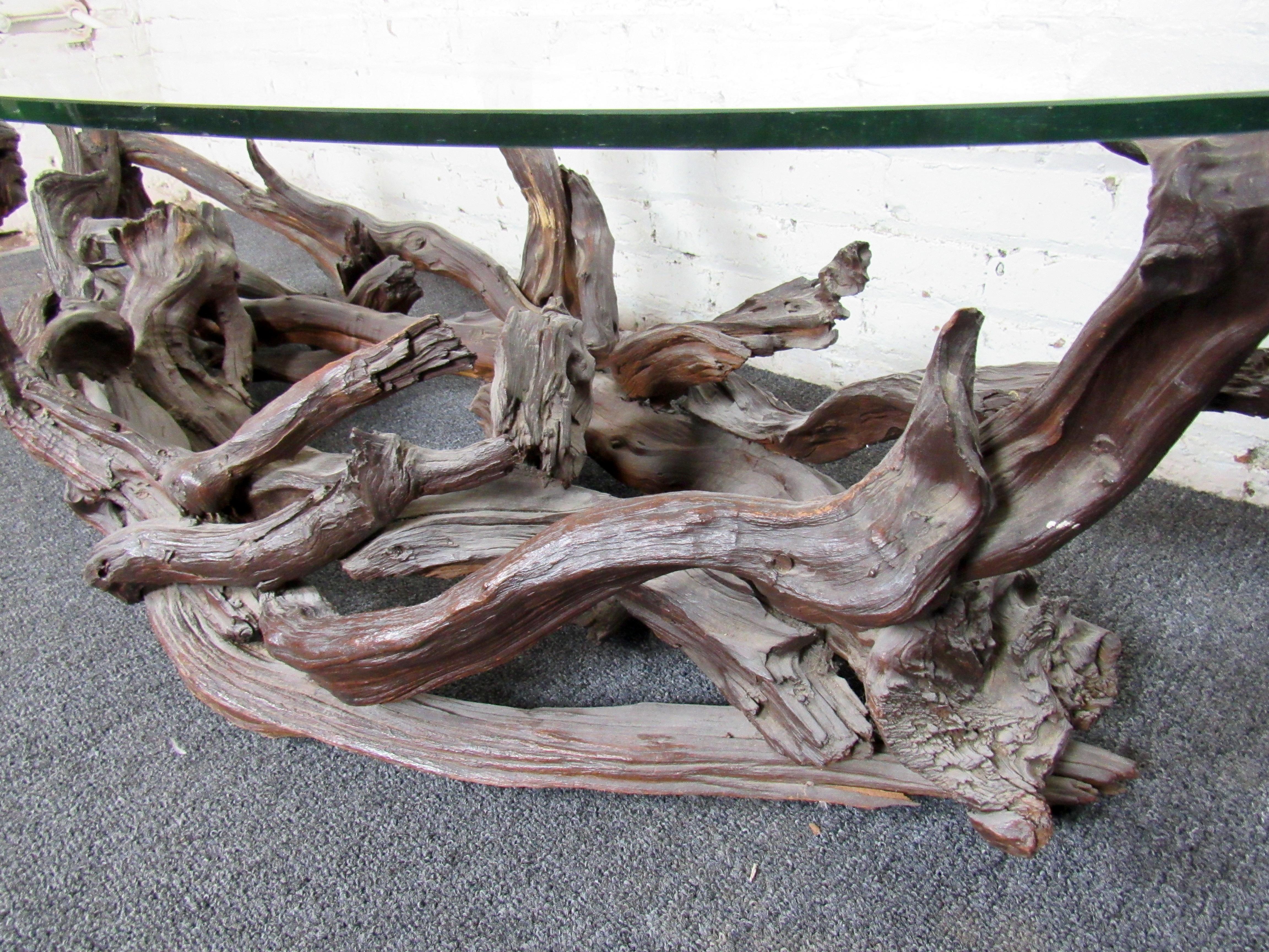 20th Century Driftwood Coffee Table For Sale