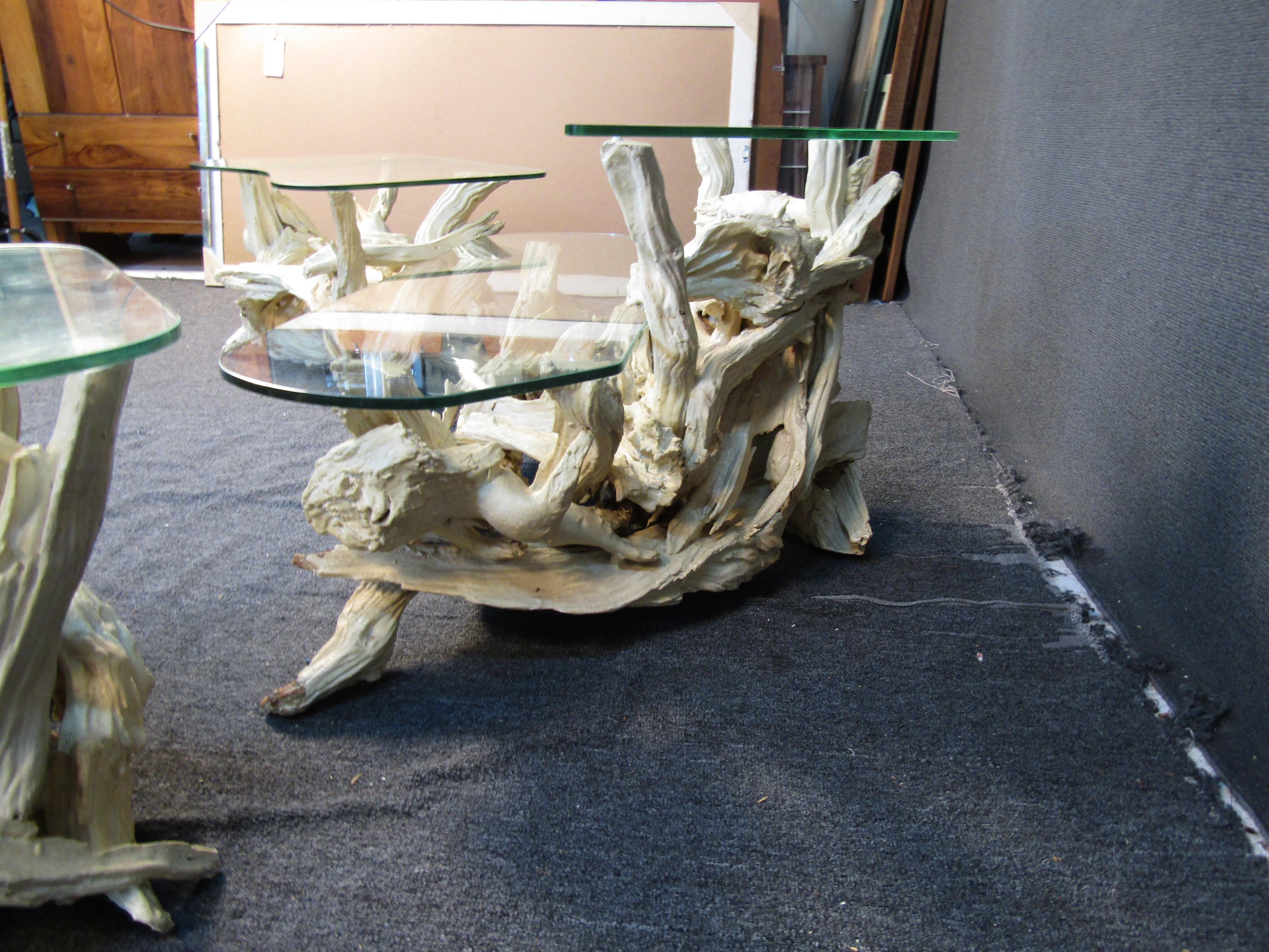Ensemble de tables basses et tables basses bois flotté en vente 8