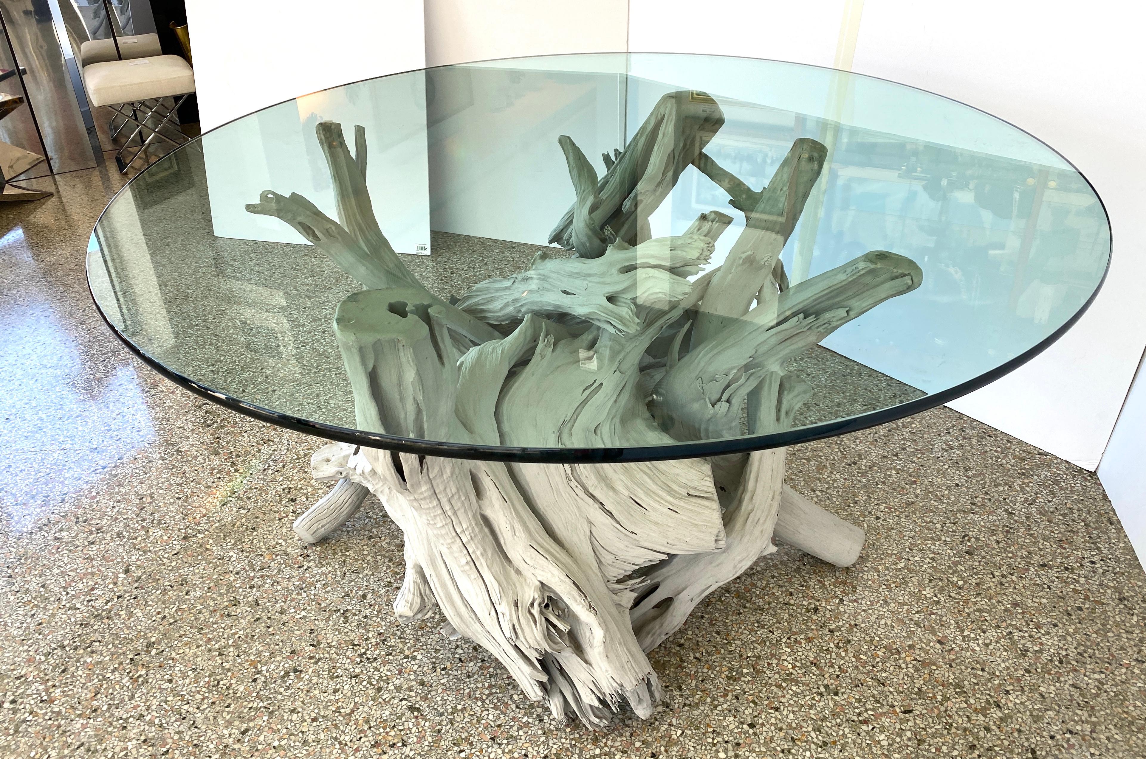 driftwood dining table set