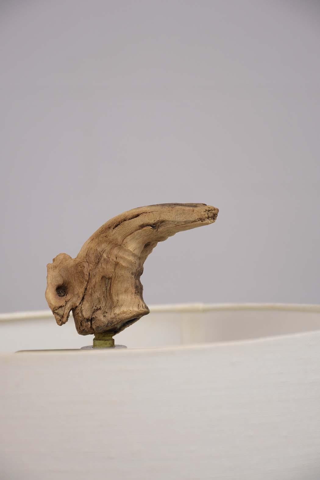 Hand-Crafted Driftwood Freeform Table Lamp
