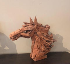 Driftwood Horse Head Sculpture