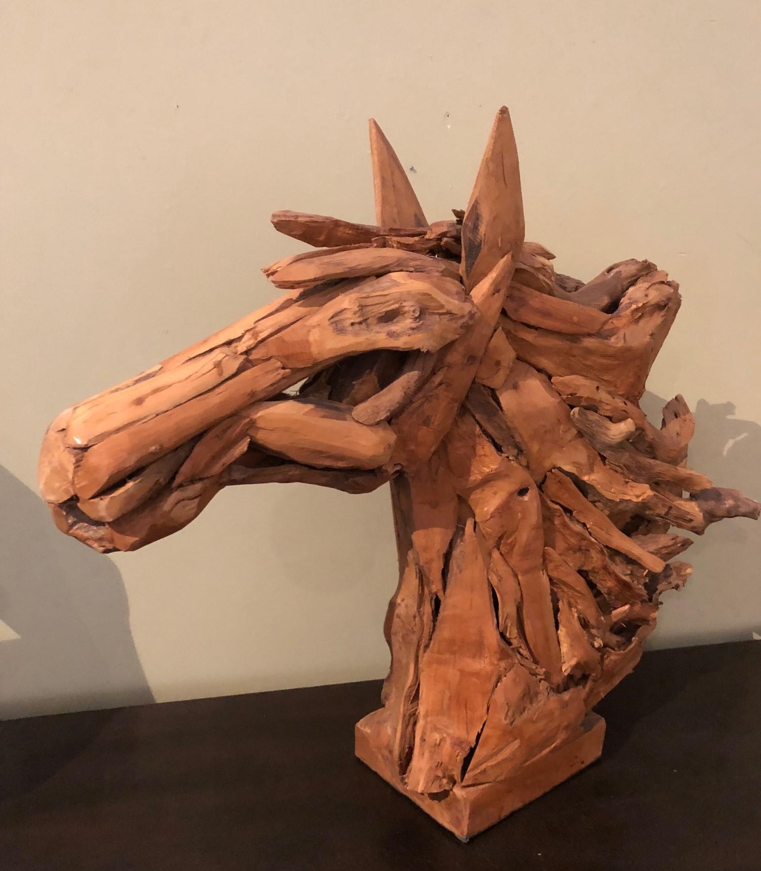 driftwood horses head