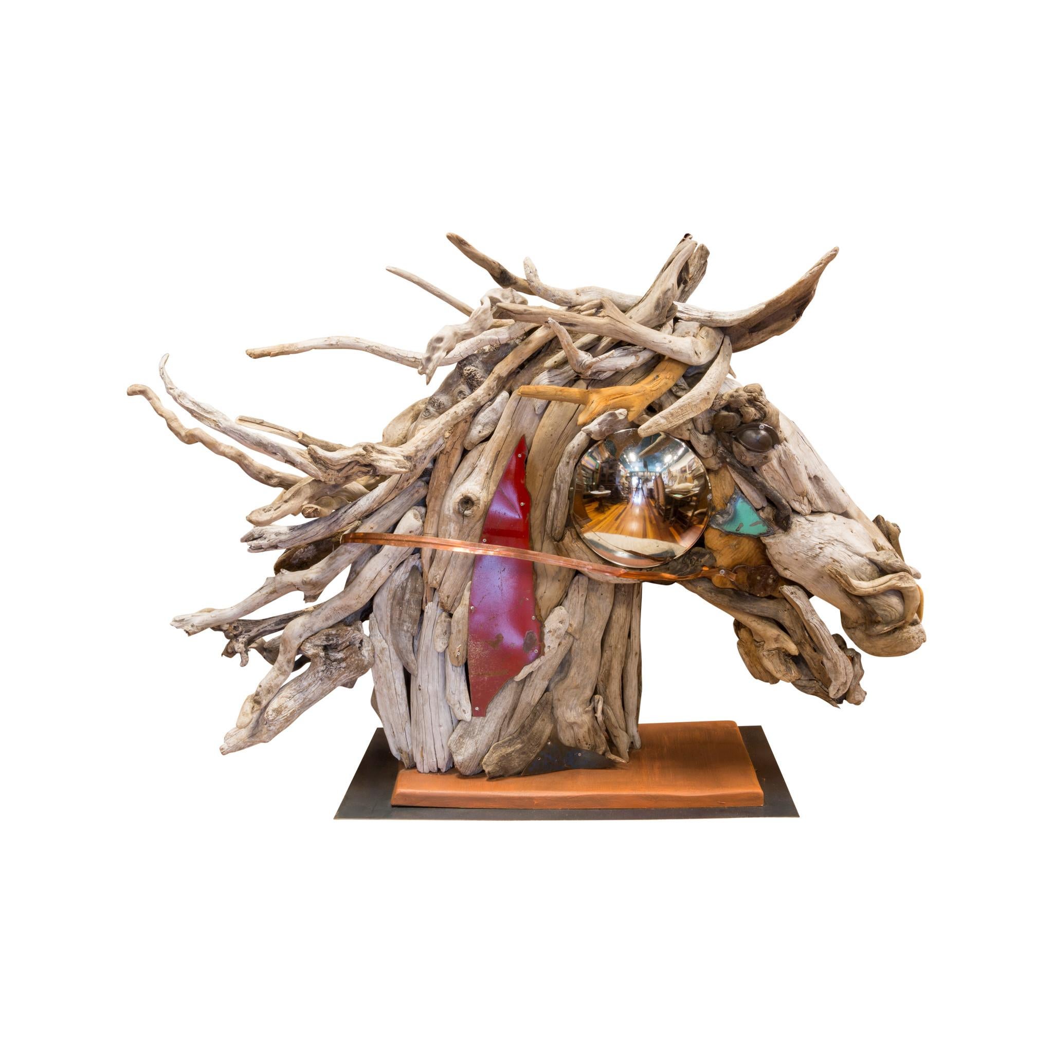 Driftwood Horse Sculpture by Tina Milsavljevich For Sale
