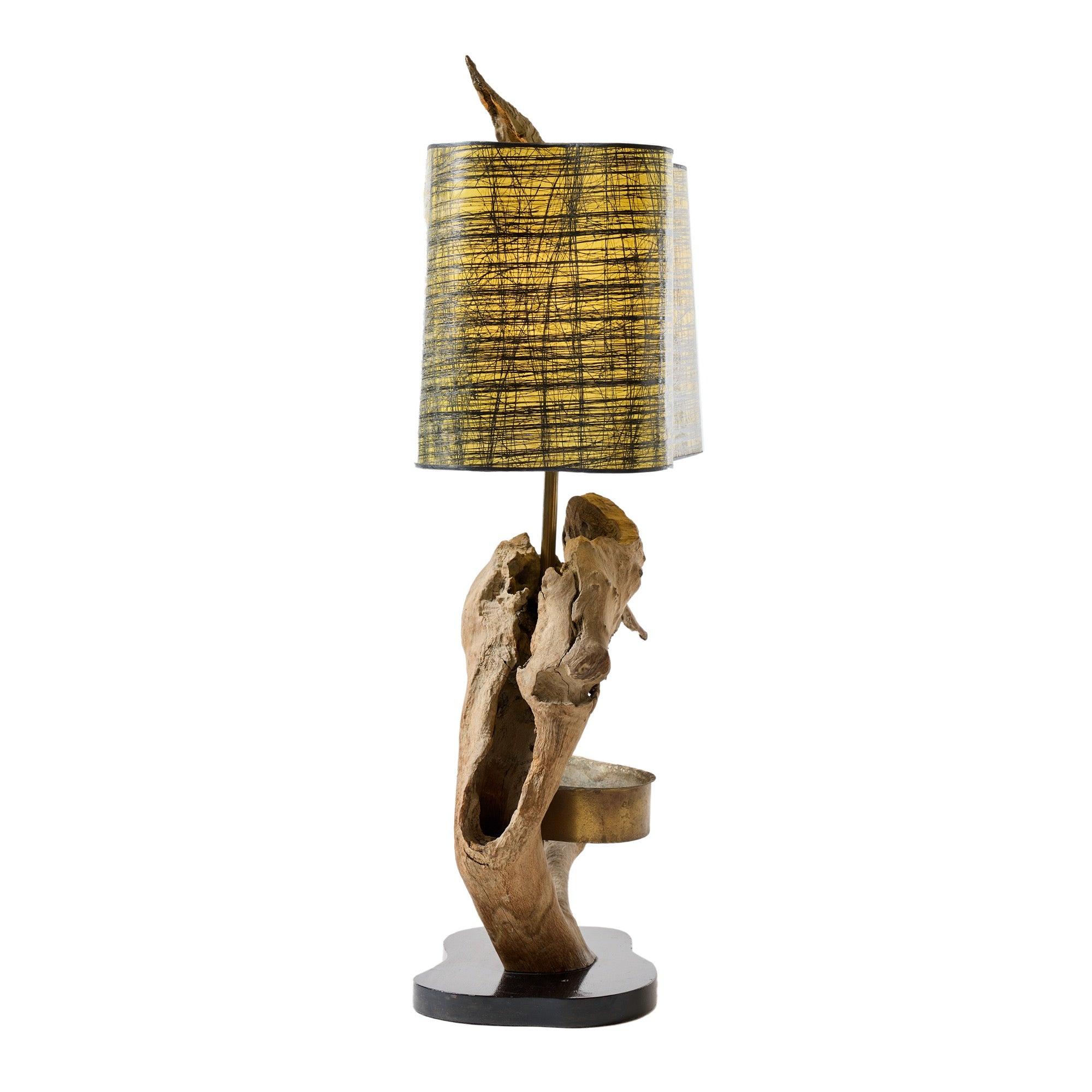 Driftwood Lamp In Excellent Condition For Sale In Sagaponack, NY