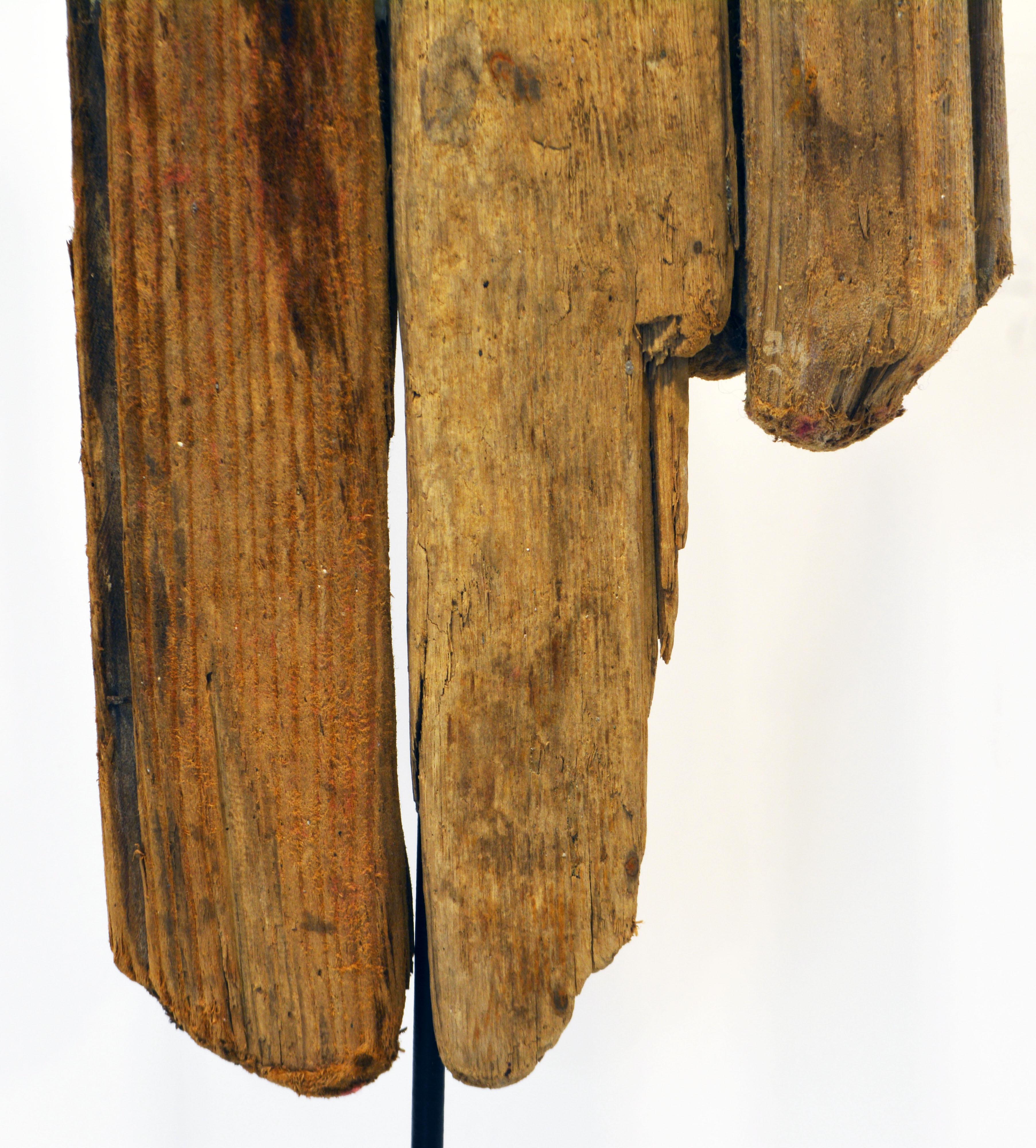 Iron Driftwood Sculpture of Four Expressive Figures by Marc Bourlier, French B. 1947 For Sale