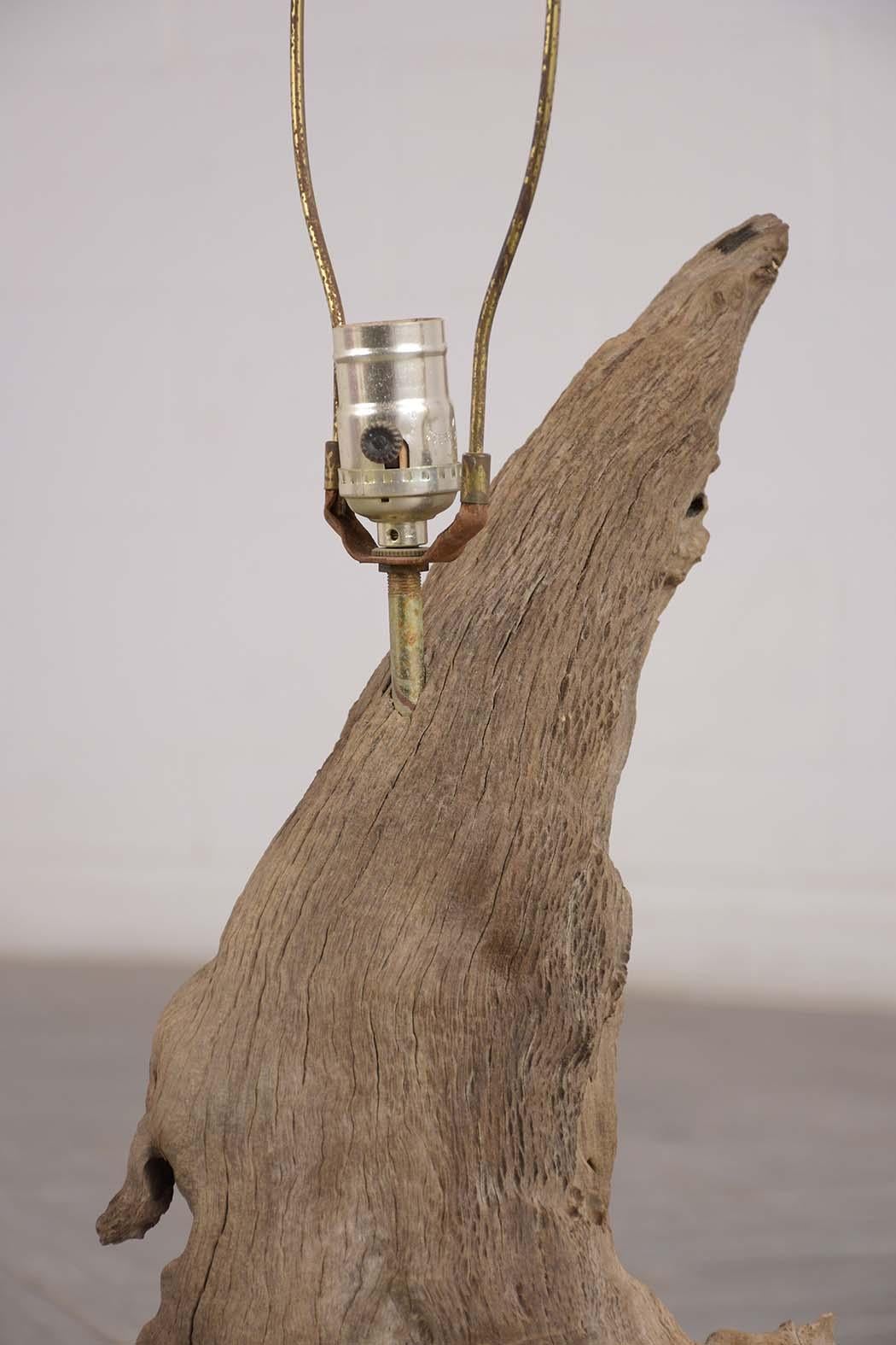 Hand-Crafted Driftwood Table Lamp, circa 1950