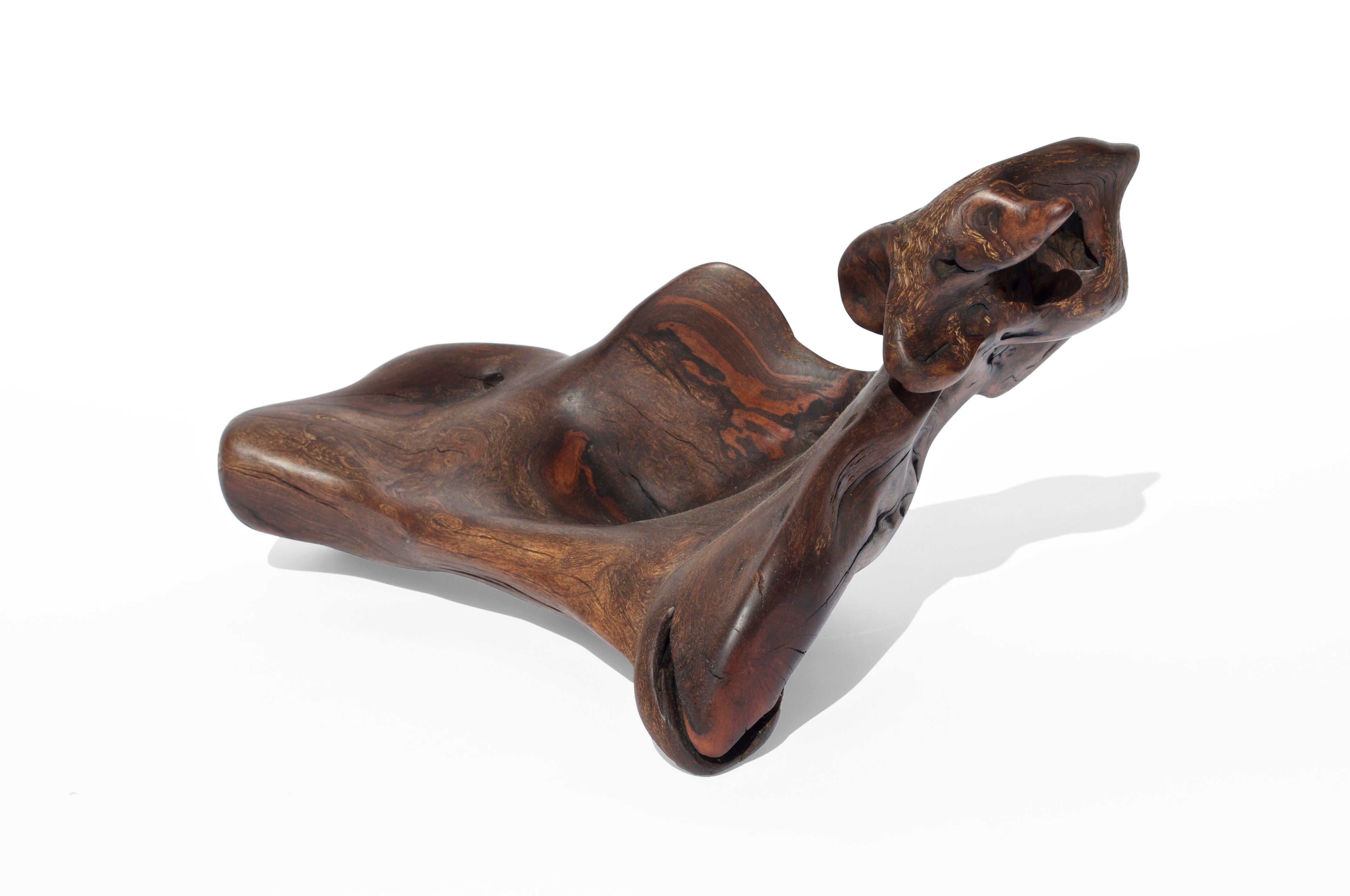 Driftwood vessel 2730 by Jörg Pietschmann
Dimensions: D 34 x W 47 x H 25.5 cm 
Materials: Driftwood 
Finish: Polished oil finish.


In Pietschmann’s sculptures, trees that for centuries were part of a landscape and founded in primordial forces