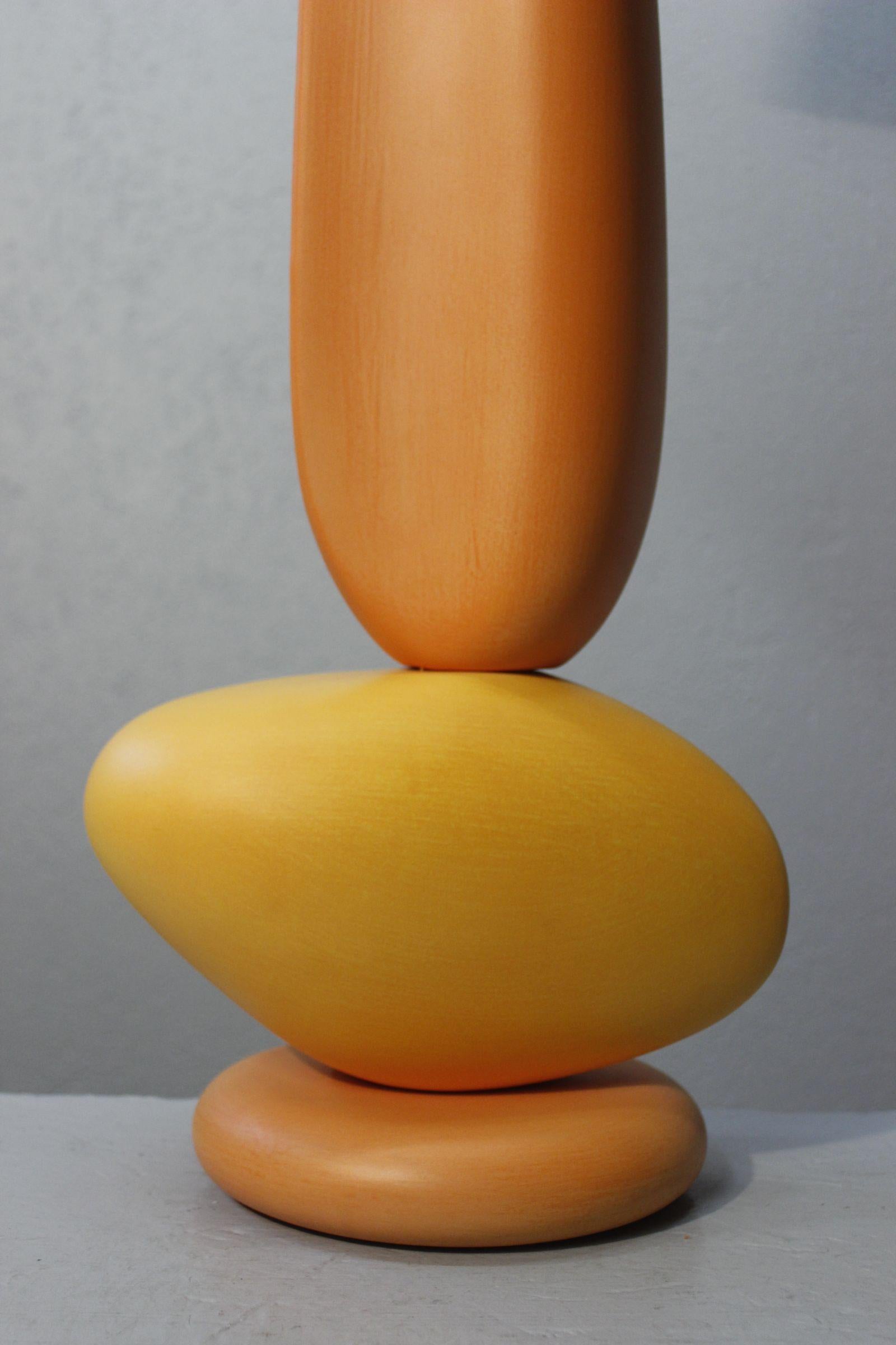French Drimmer ceramic Pebble floor Lamp, France 1990s For Sale