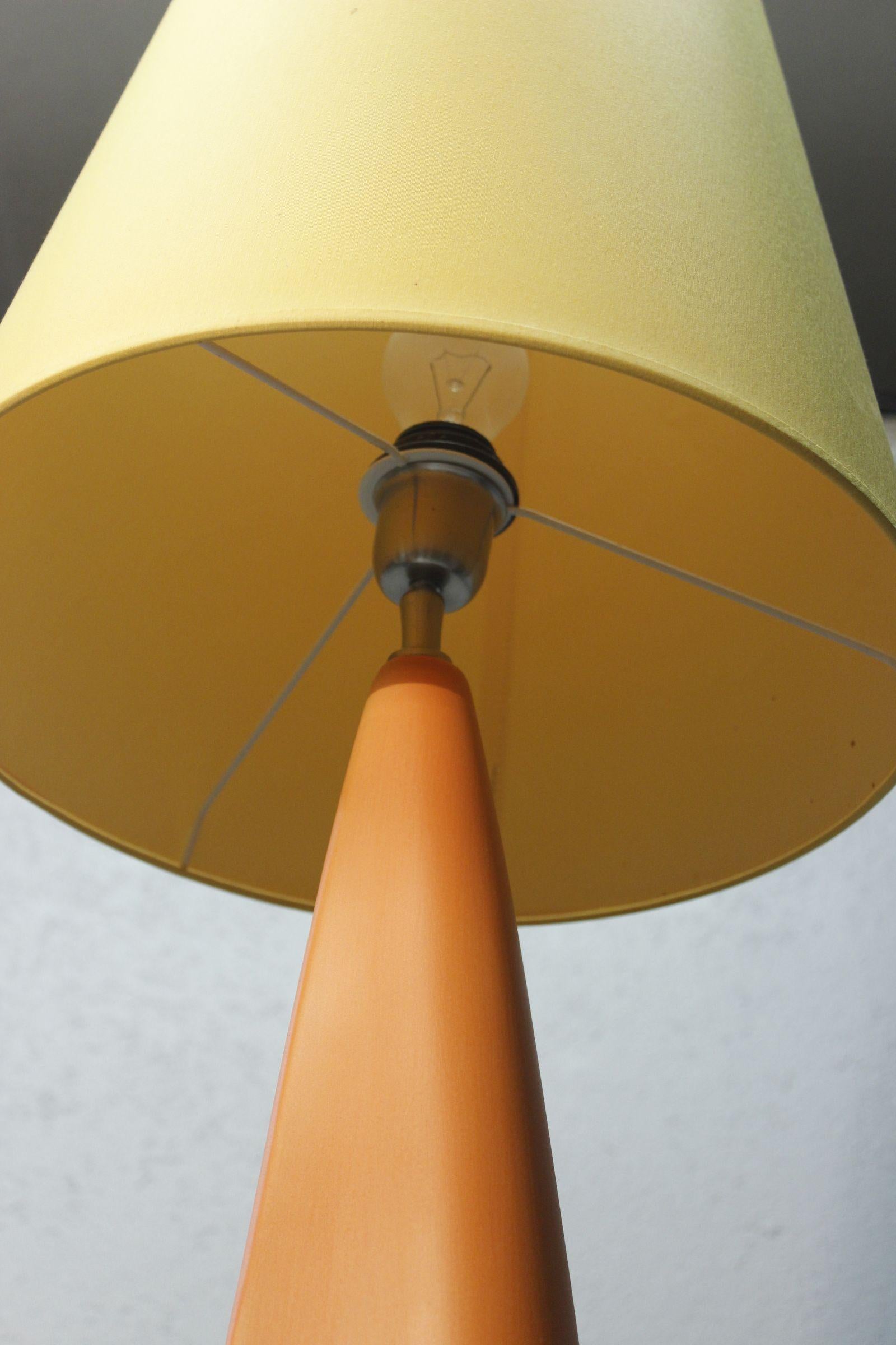 Painted Drimmer ceramic Pebble floor Lamp, France 1990s For Sale