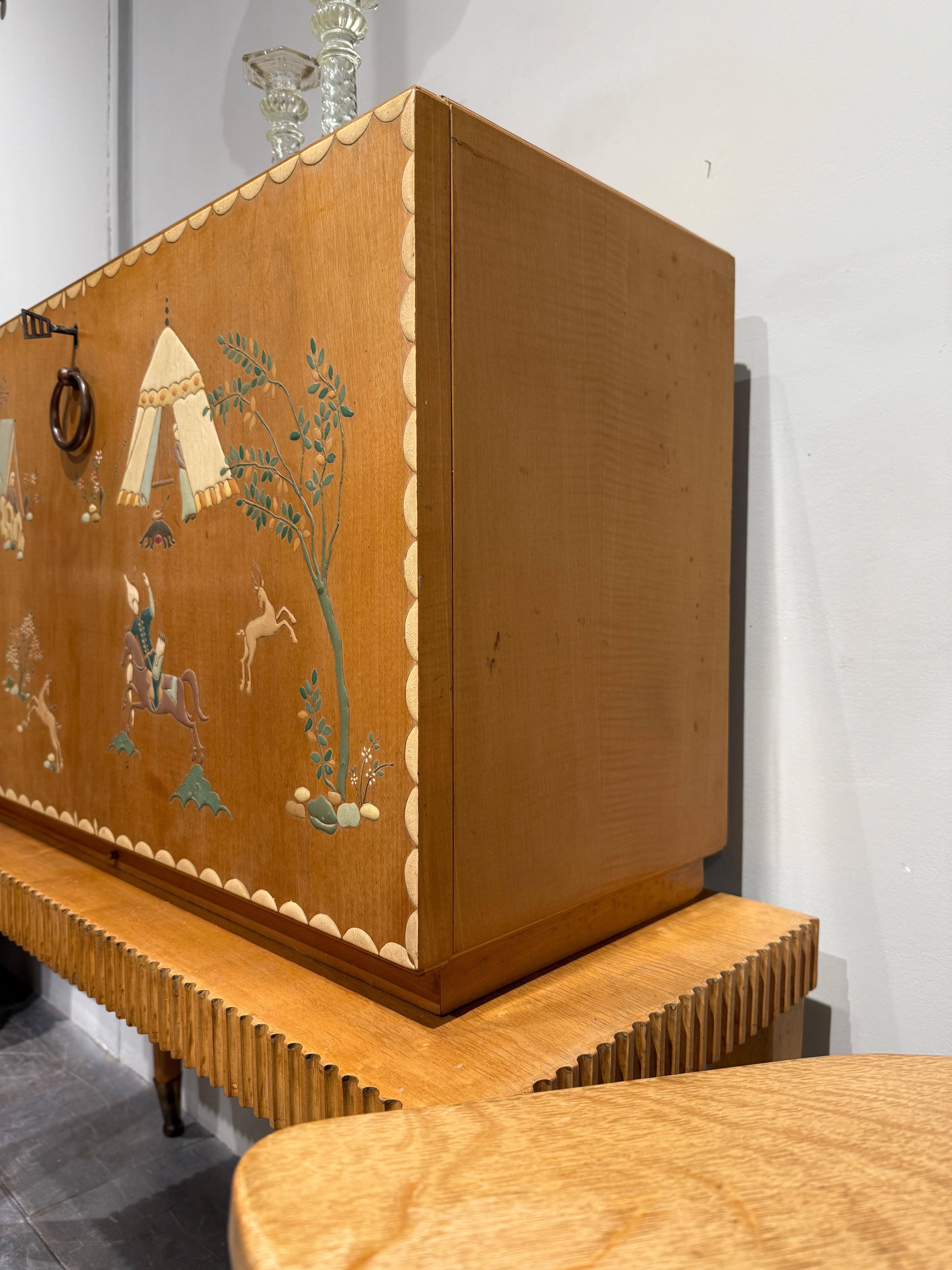 Mueble para bebidas atribuido a Paolo Buffa Italia 1950 Italiano
