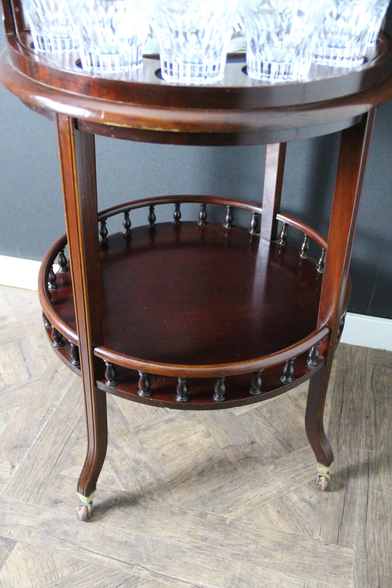 Drink Cabinet, Cocktail Bar, Dry Bar, Folding Bar, Bar Cart, Baccarat Crystal For Sale 3