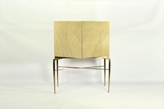 Drink Cabinet Hydra in Genuine Shagreen and Brass by Ginger Brown