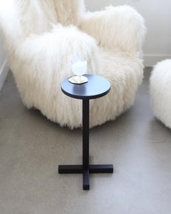 Getränketisch aus schwarzem Granit und ebonisierter Eiche von Elliott Marks