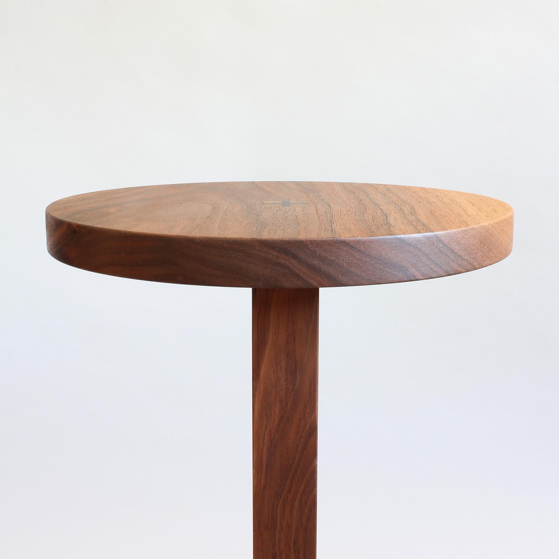 Contemporary Drink Table in Solid Walnut by Elliott Marks For Sale