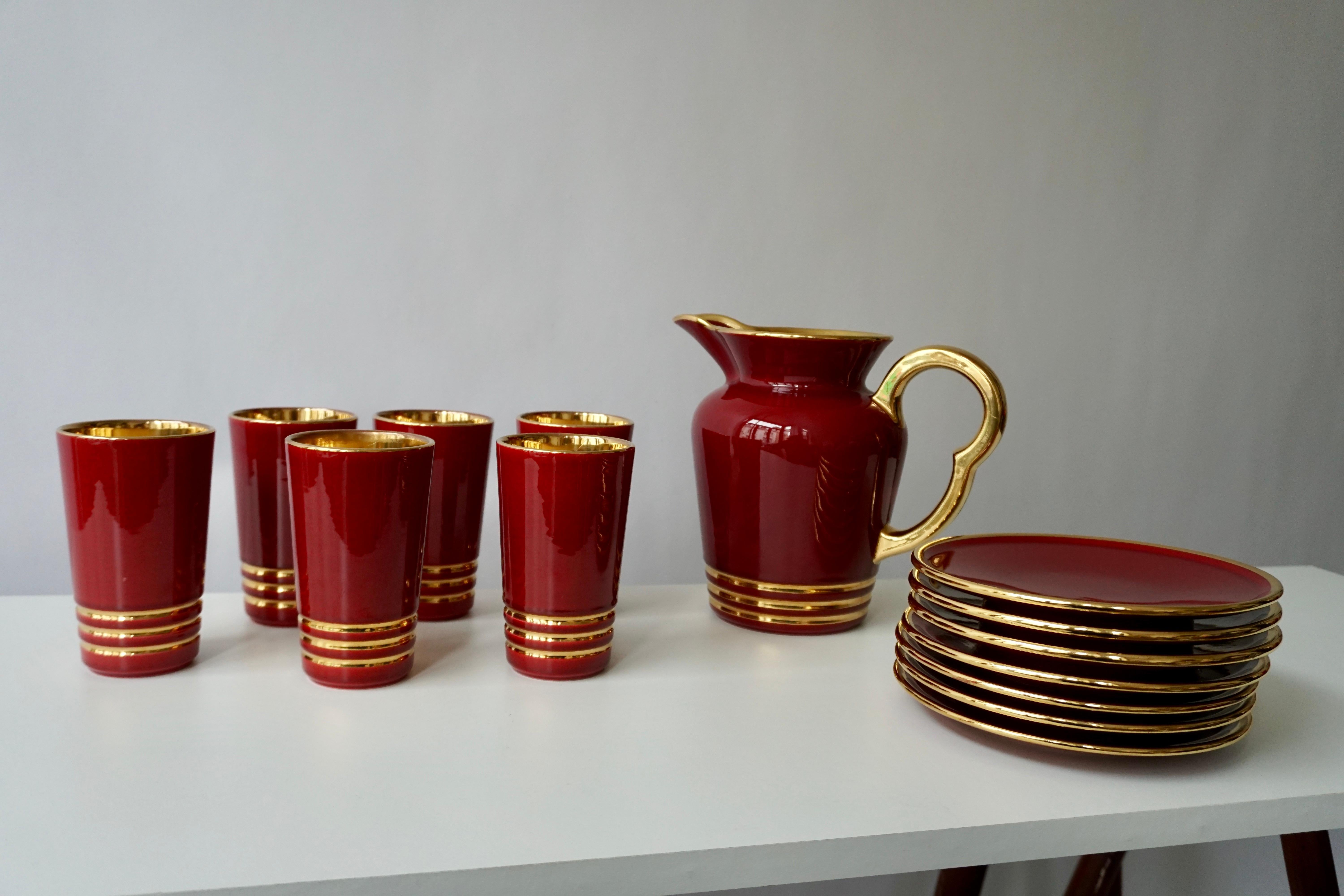 Drinking Set by Magdalithe, France, circa 1960 In Good Condition For Sale In Antwerp, BE