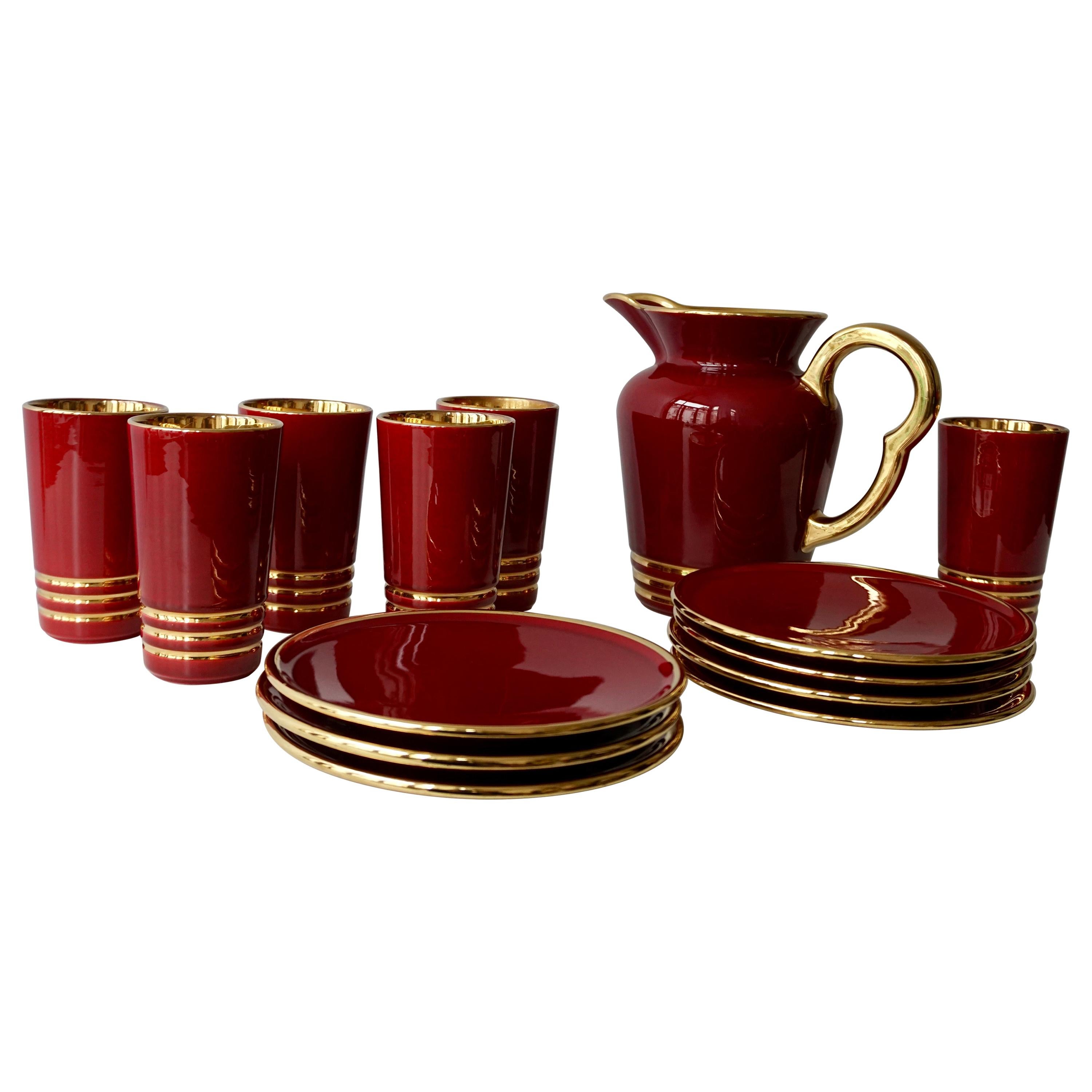 Drinking Set by Magdalithe, France, circa 1960 For Sale