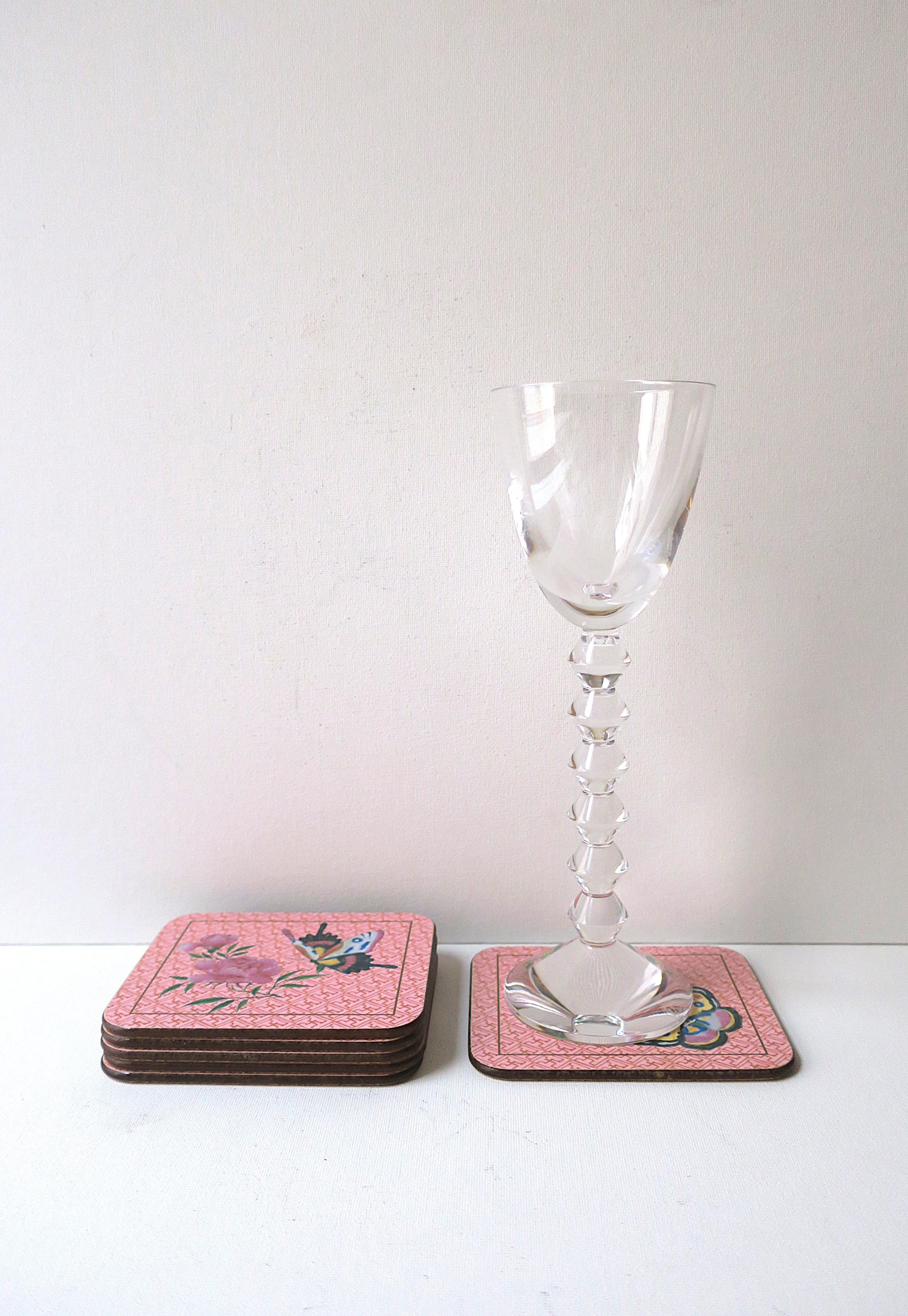 20th Century Drinks Coasters Butterfly Design, Set of Six For Sale