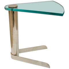 Drinks Table in Glass and Stainless Steel