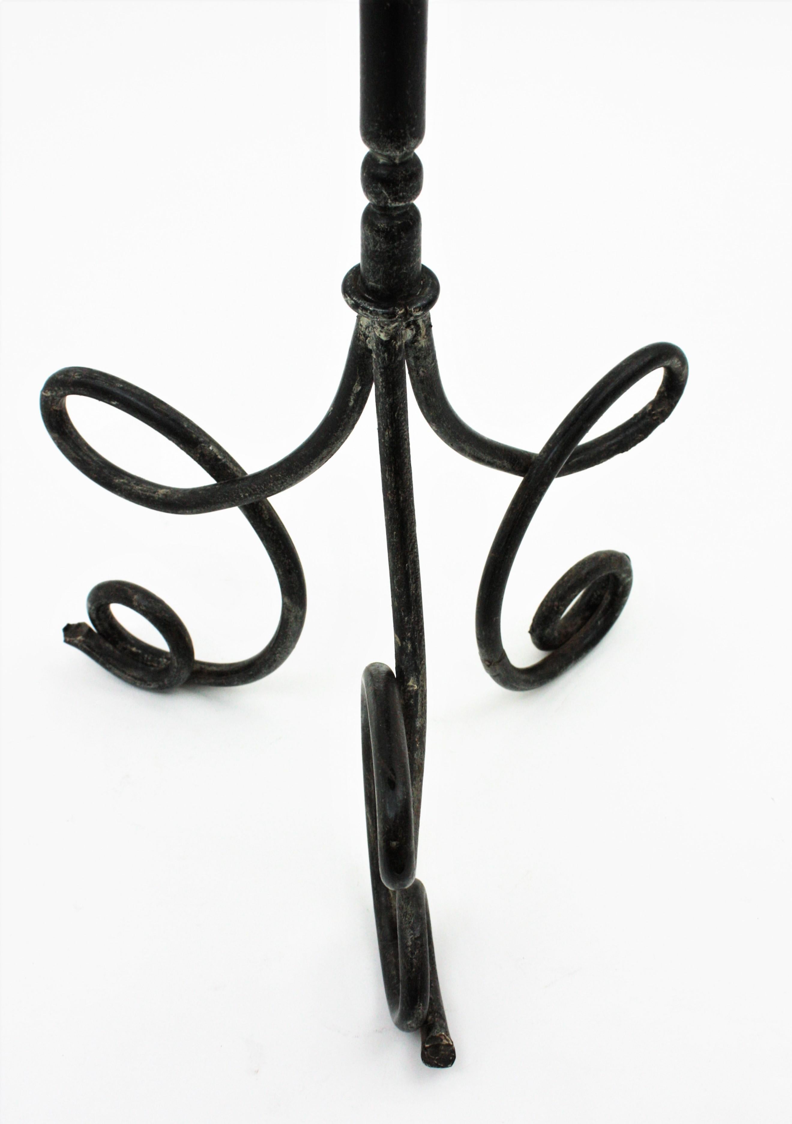 Drinks Table / Side Table / Martini Table by Ferro Art, Wrought Iron 9