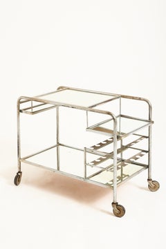 Drinks Trolley att. to Jacques Adnet (1900-1984)