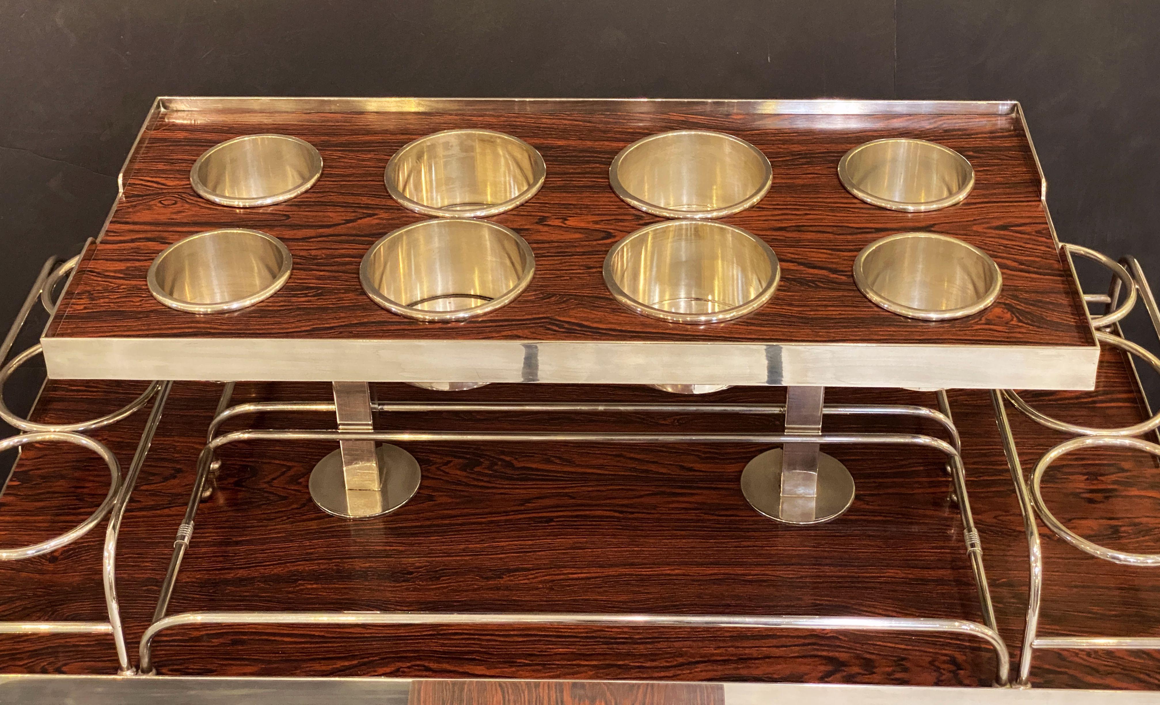 Drink's Trolley by Drakes Silversmiths England (from Ritz Hotel, Paris) 2
