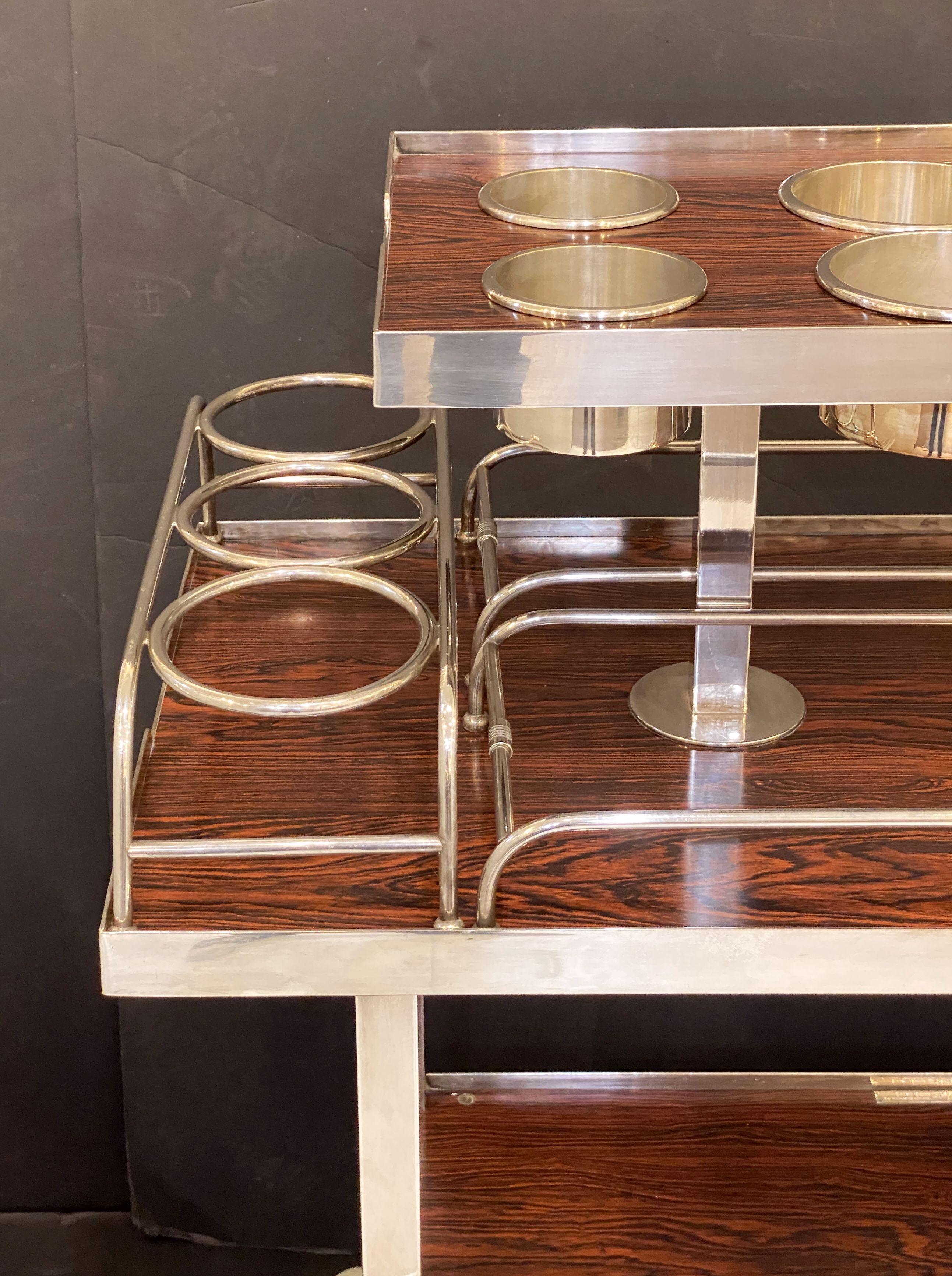 Drink's Trolley by Drakes Silversmiths England (from Ritz Hotel, Paris) 4