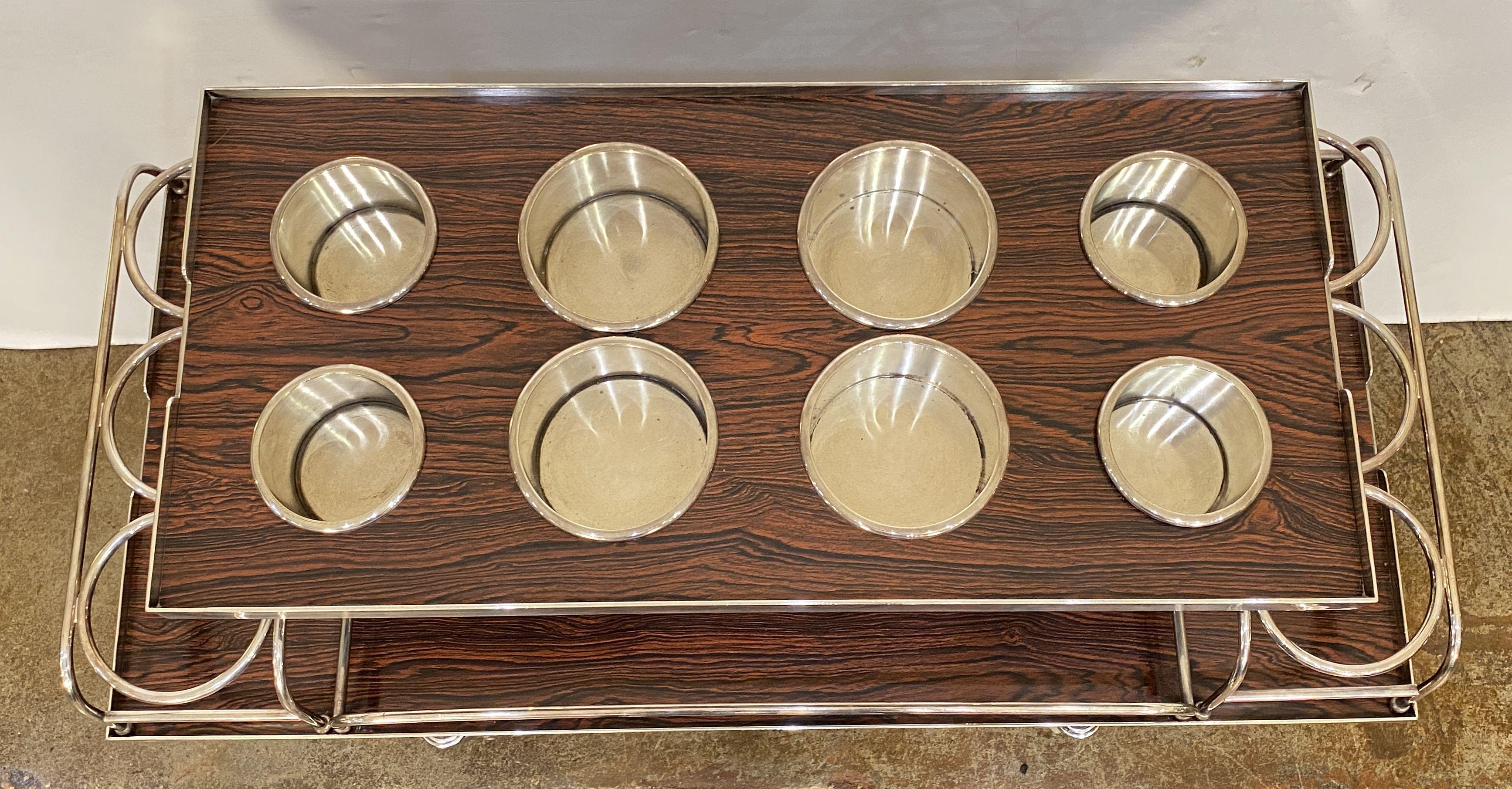 Drink's Trolley by Drakes Silversmiths England (from Ritz Hotel, Paris) 3