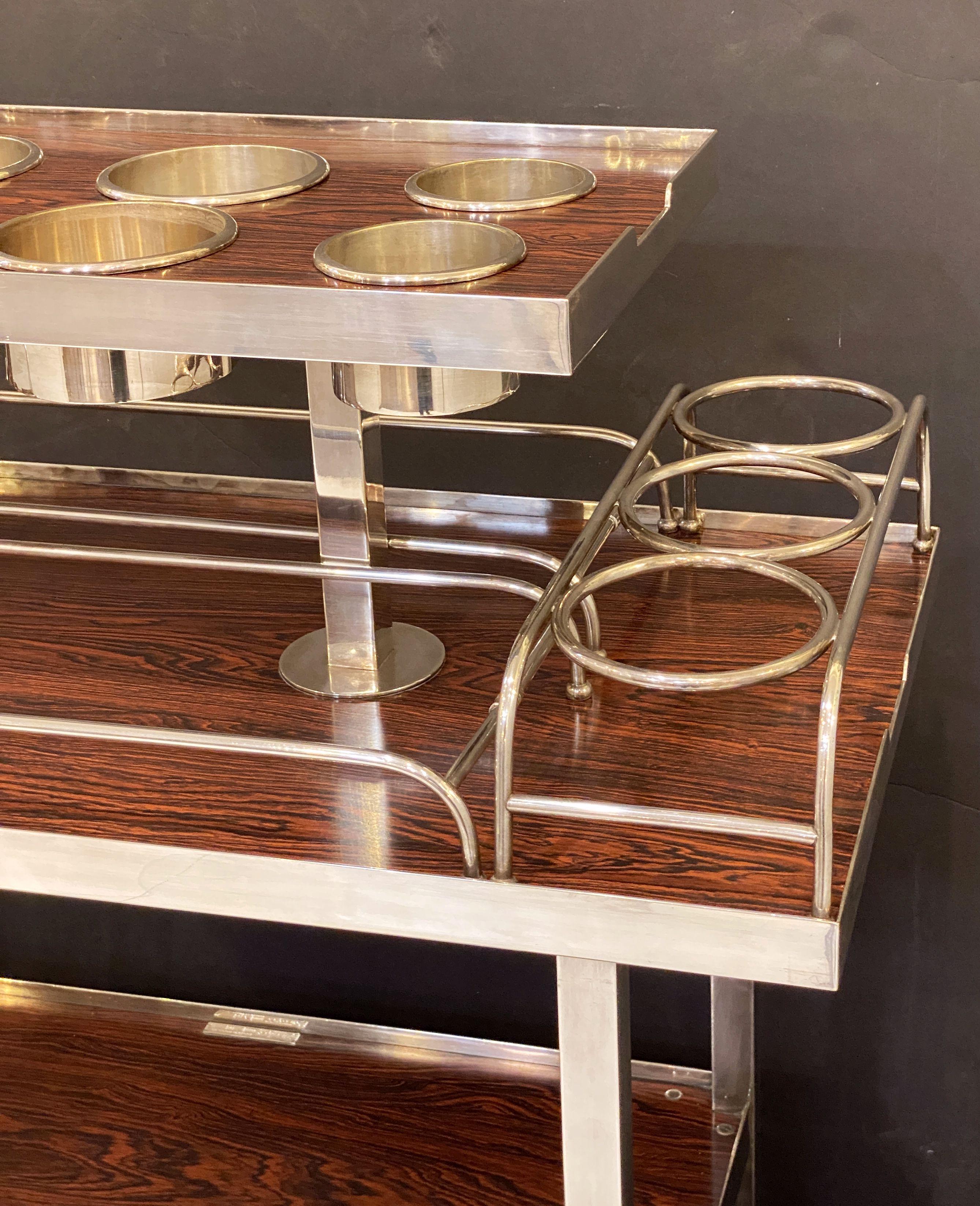 Drink's Trolley by Drakes Silversmiths England (from Ritz Hotel, Paris) 5