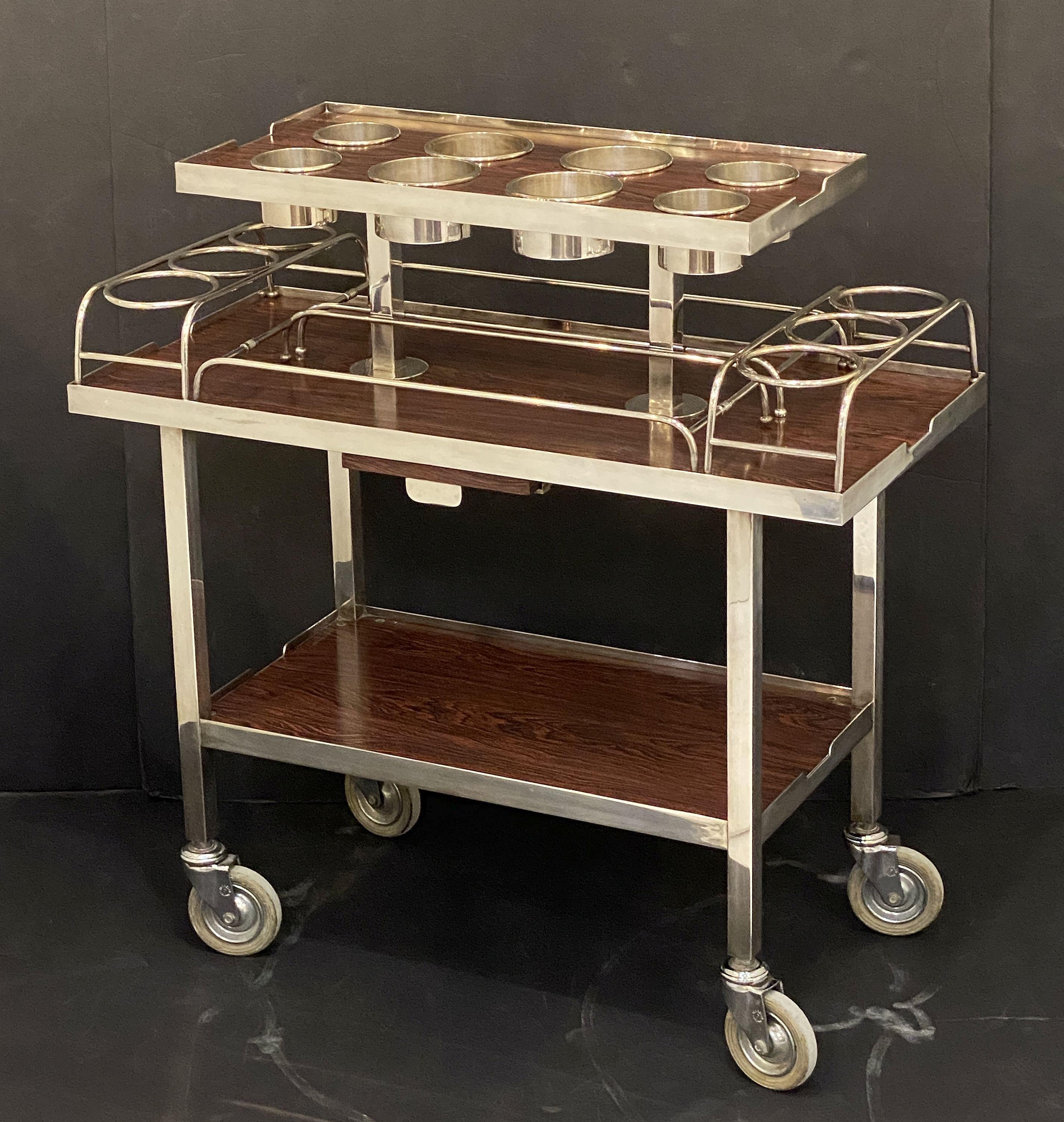 Drink's Trolley by Drakes Silversmiths England (from Ritz Hotel, Paris) 9