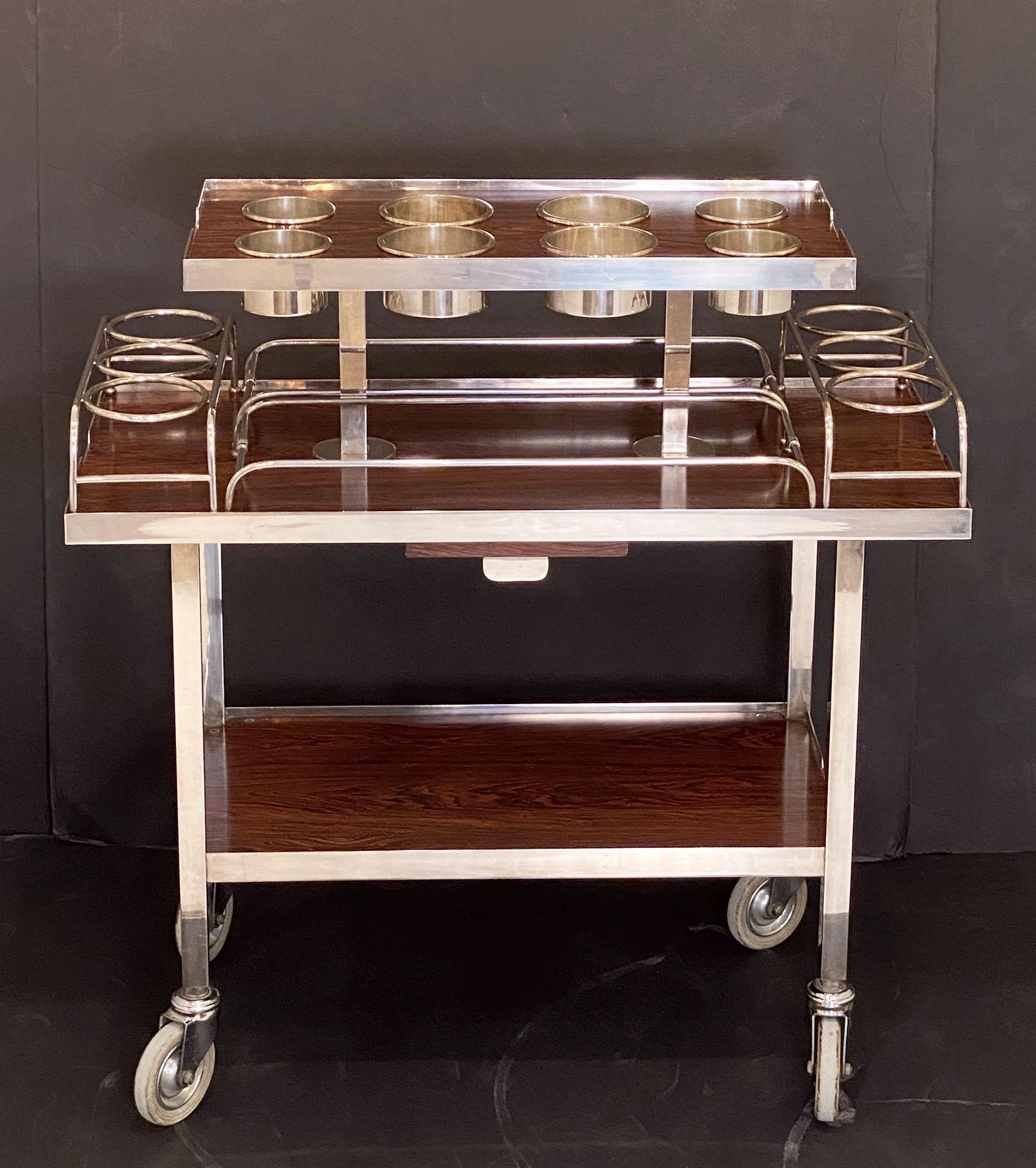 English Drink's Trolley by Drakes Silversmiths England (from Ritz Hotel, Paris)