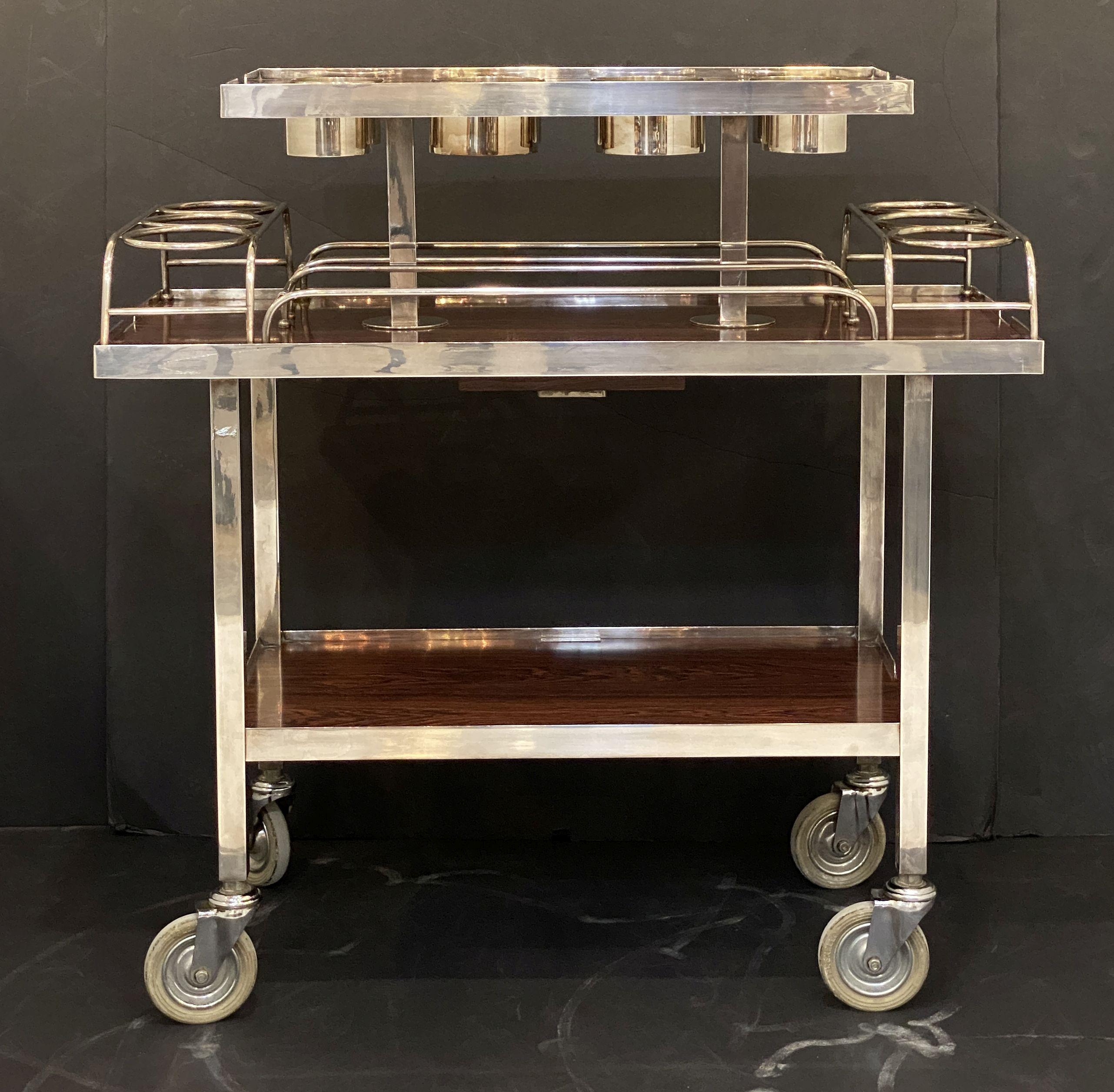 Drink's Trolley by Drakes Silversmiths England (from Ritz Hotel, Paris) 1