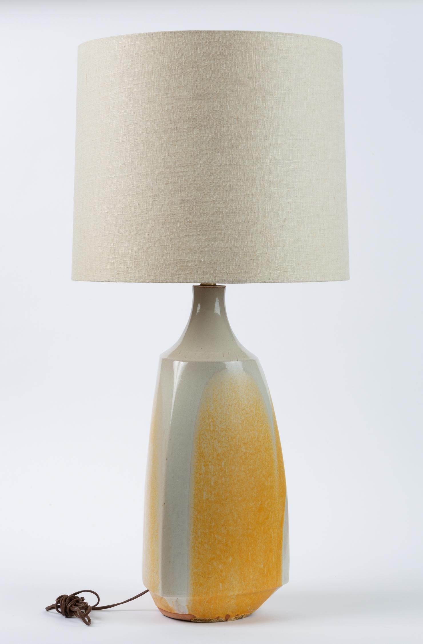 Mid-Century Modern Drip-Glaze Stoneware Lamp by David Cressey for Architectural Pottery