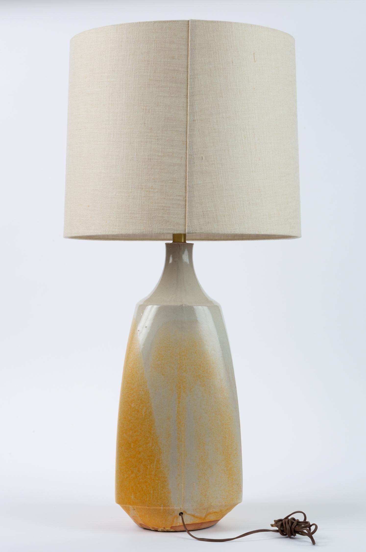 American Drip-Glaze Stoneware Lamp by David Cressey for Architectural Pottery